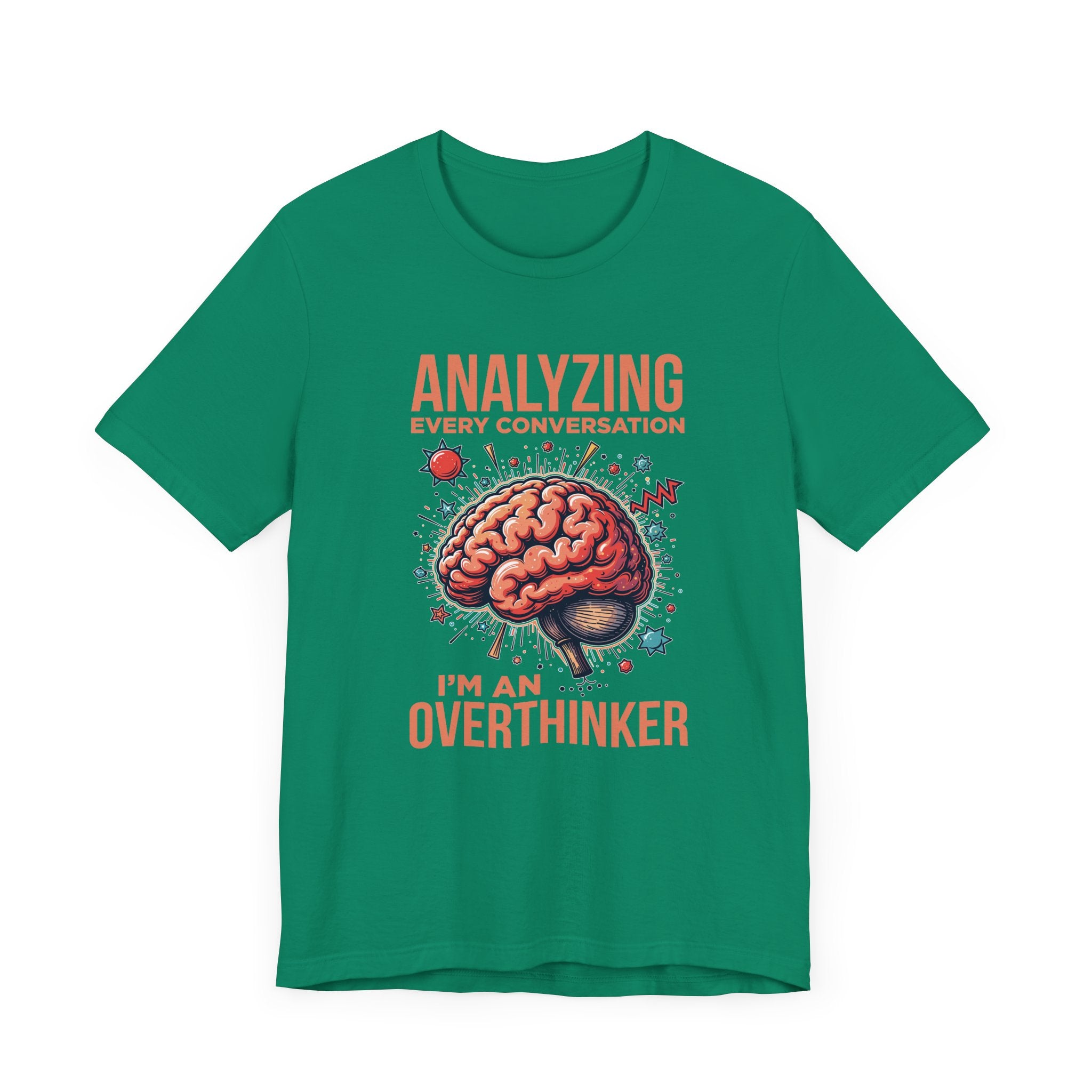 Can’t Talk I’m Busy Overthinking Tee, Mental Spiral Shirt, Anxious Brain Humor Tee, Self Aware Graphic, Relatable Mood Gift
