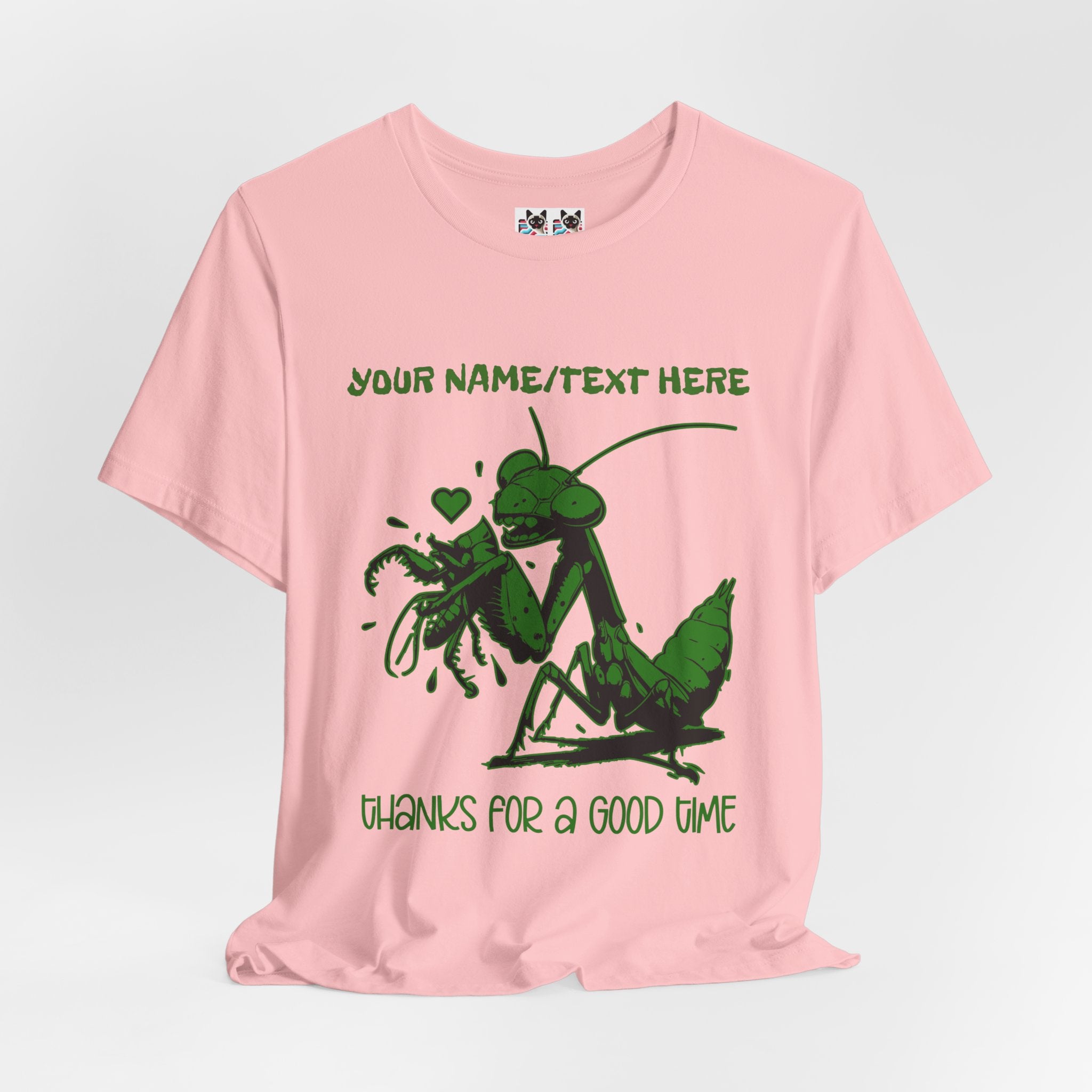 Custom T-Shirt - Thanks for a Good Time T-Shirt – Playful Grasshopper Eating Male Graphic Tee