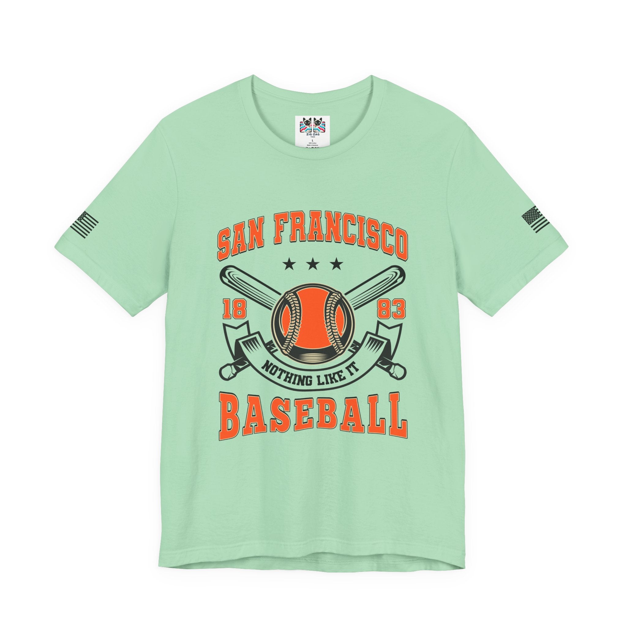 San Francisco Baseball T-Shirt, 1883 Nothing Like It Crest Badge Tee, SF Baseball Fan Shirt, Retro Vintage Sports Gift, Unisex