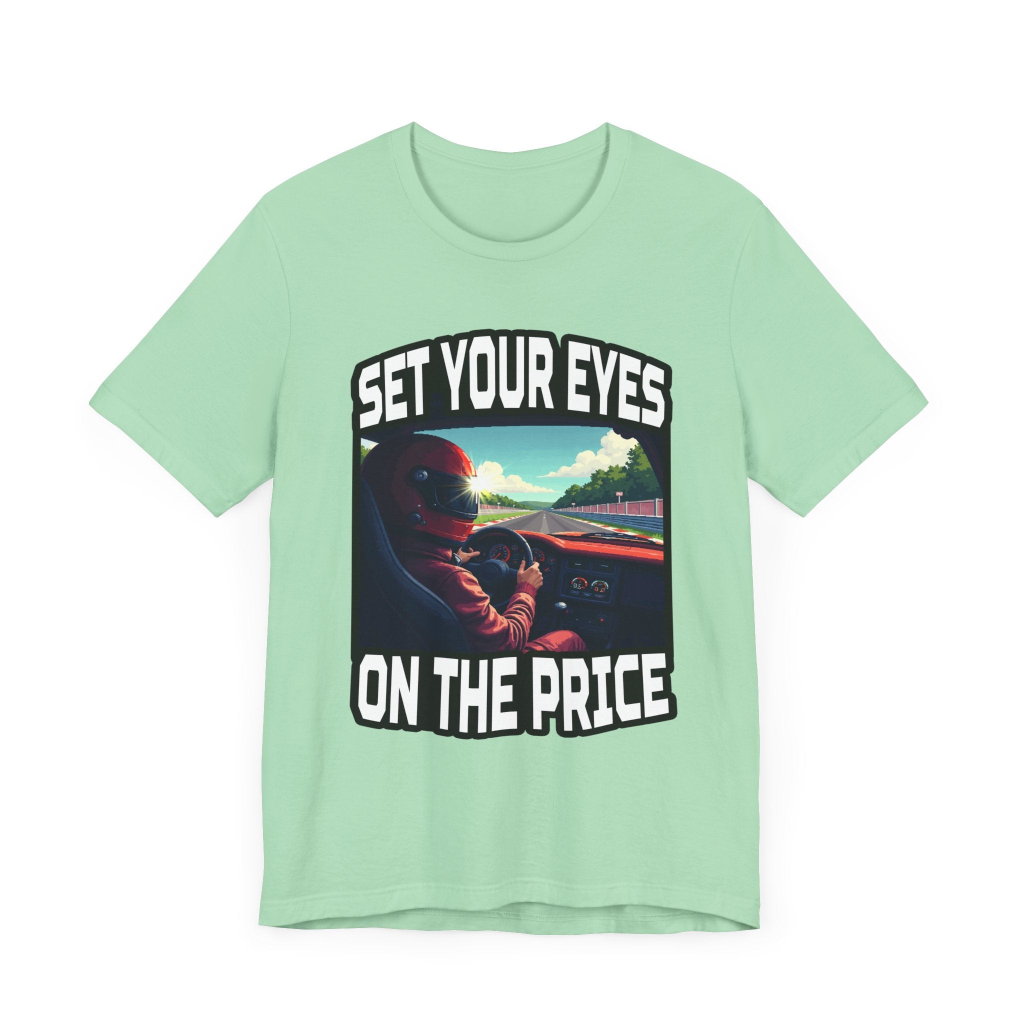 Helmet Visor POV Tee, Racing Fan Graphic Shirt, Driver Perspective Tee, Speed Junkie Style, Motorsport Gift