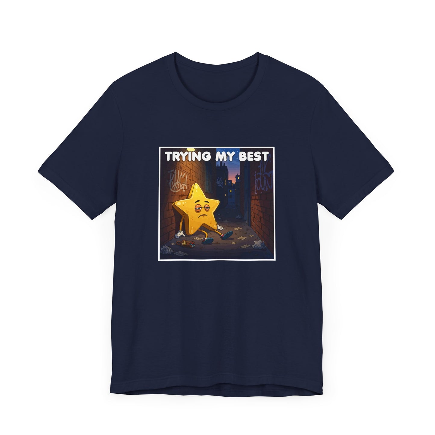 Trying My Best It’s Not Much Tee, Low Effort Humor Shirt, Honest Mood Graphic Tee, Funny Bare Minimum Top, Lazy Relatable Gift