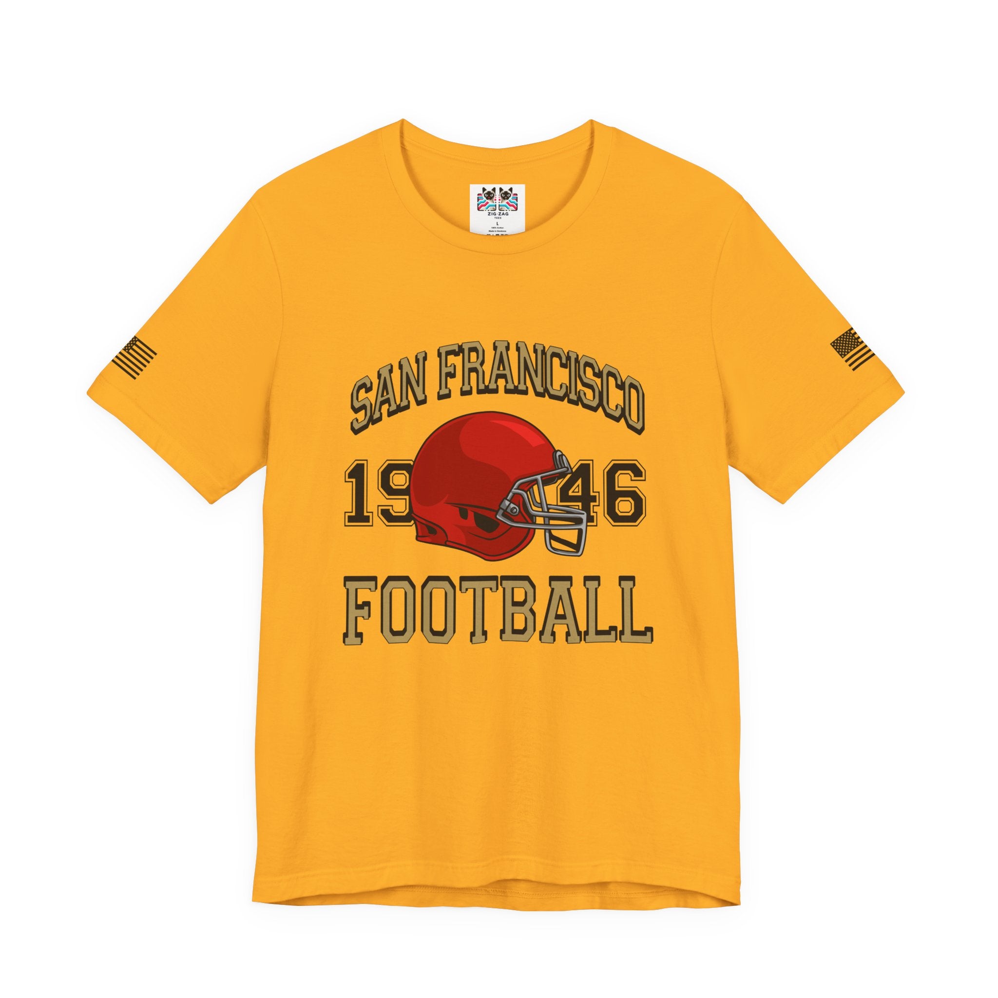 San Francisco Football T-Shirt, EST 1946 Collegiate Helmet Tee, SF Bay Area Football Fan Shirt, Retro Football Gift, Unisex
