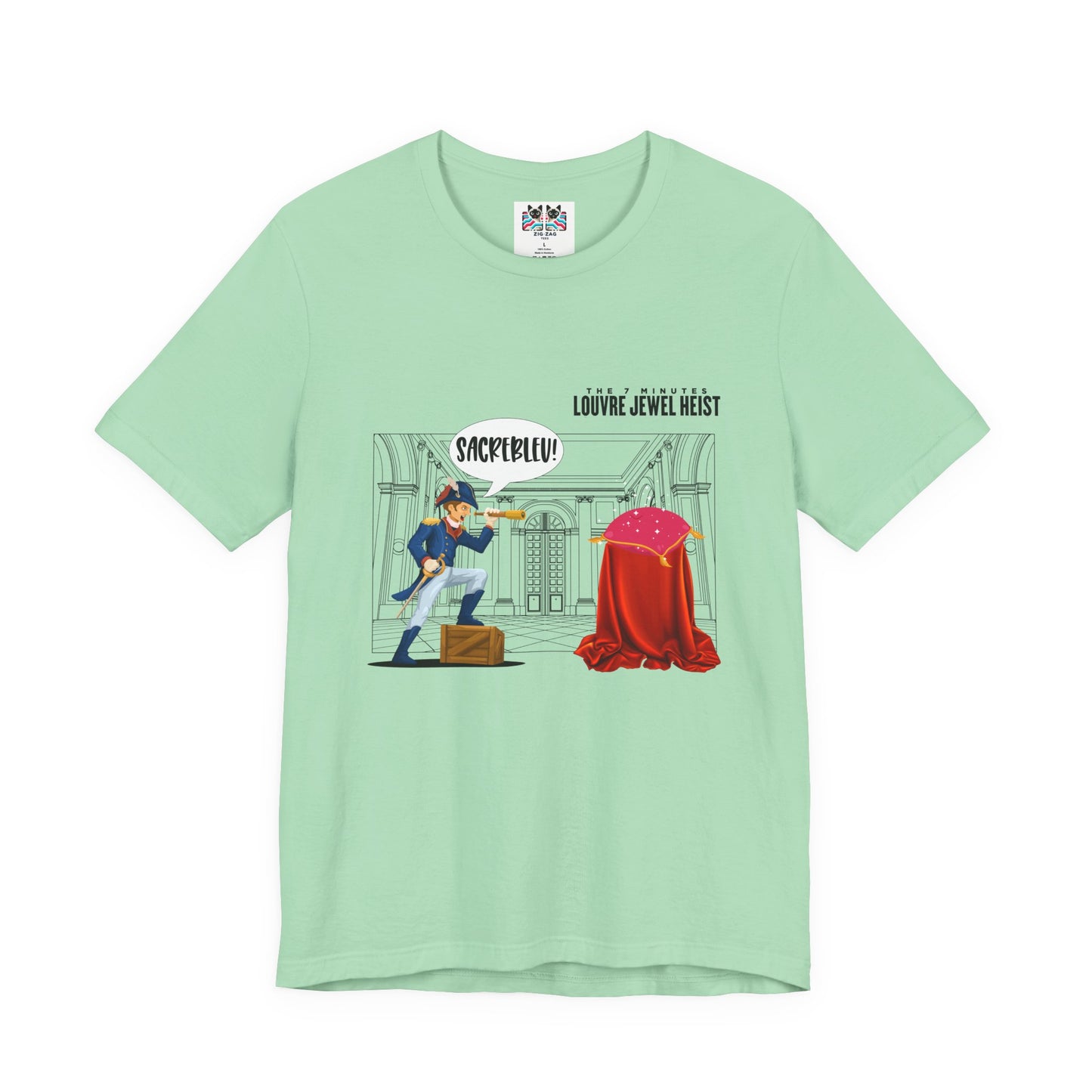 The 7 Minutes Louvre Jewel Heist – Sacrebleu! Paris Museum Caper T-Shirt