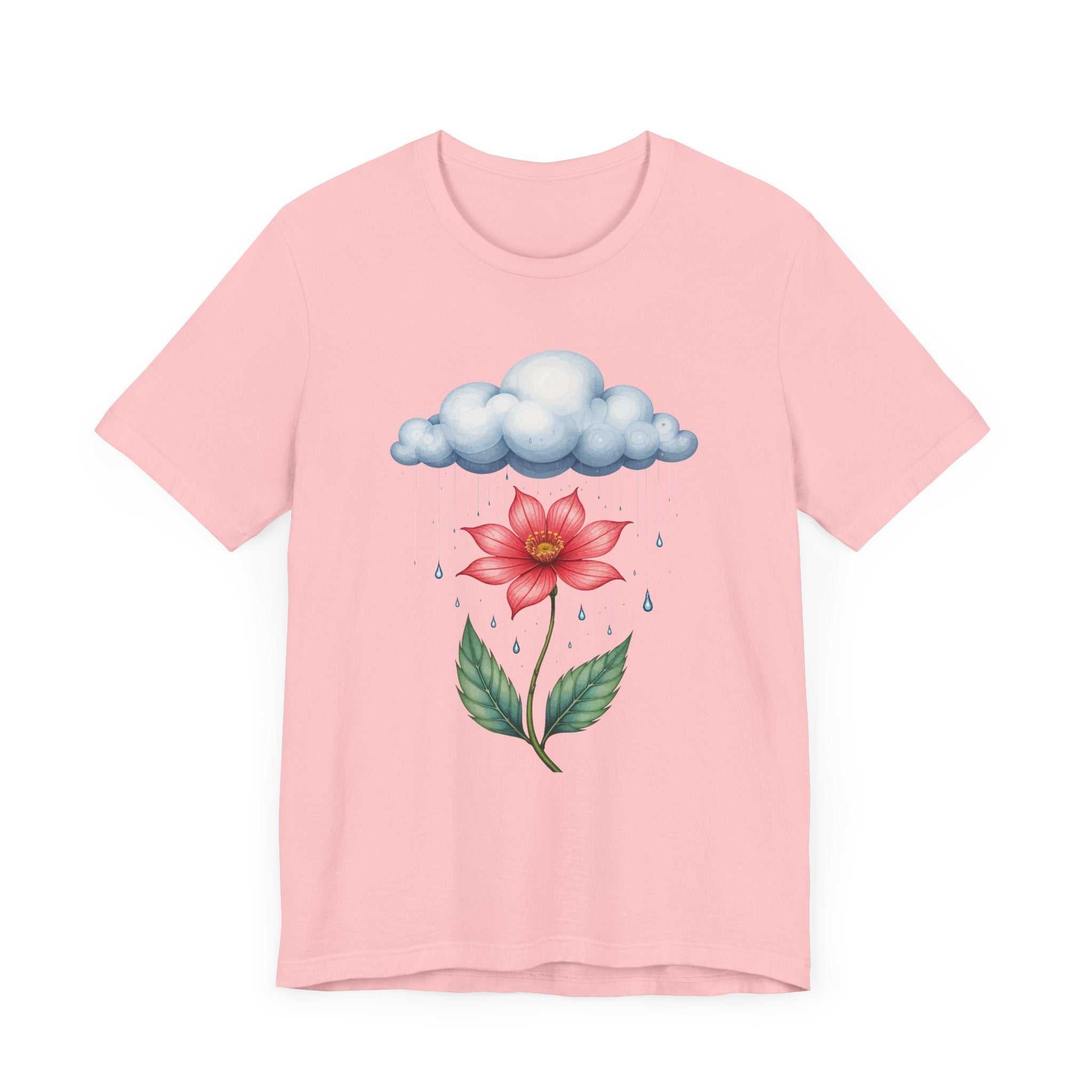 No Rain No Flowers Shirt Uplifting Growth Message Tee for Resilient Souls Who Know That Every Storm Brings Something Beautiful to Bloom