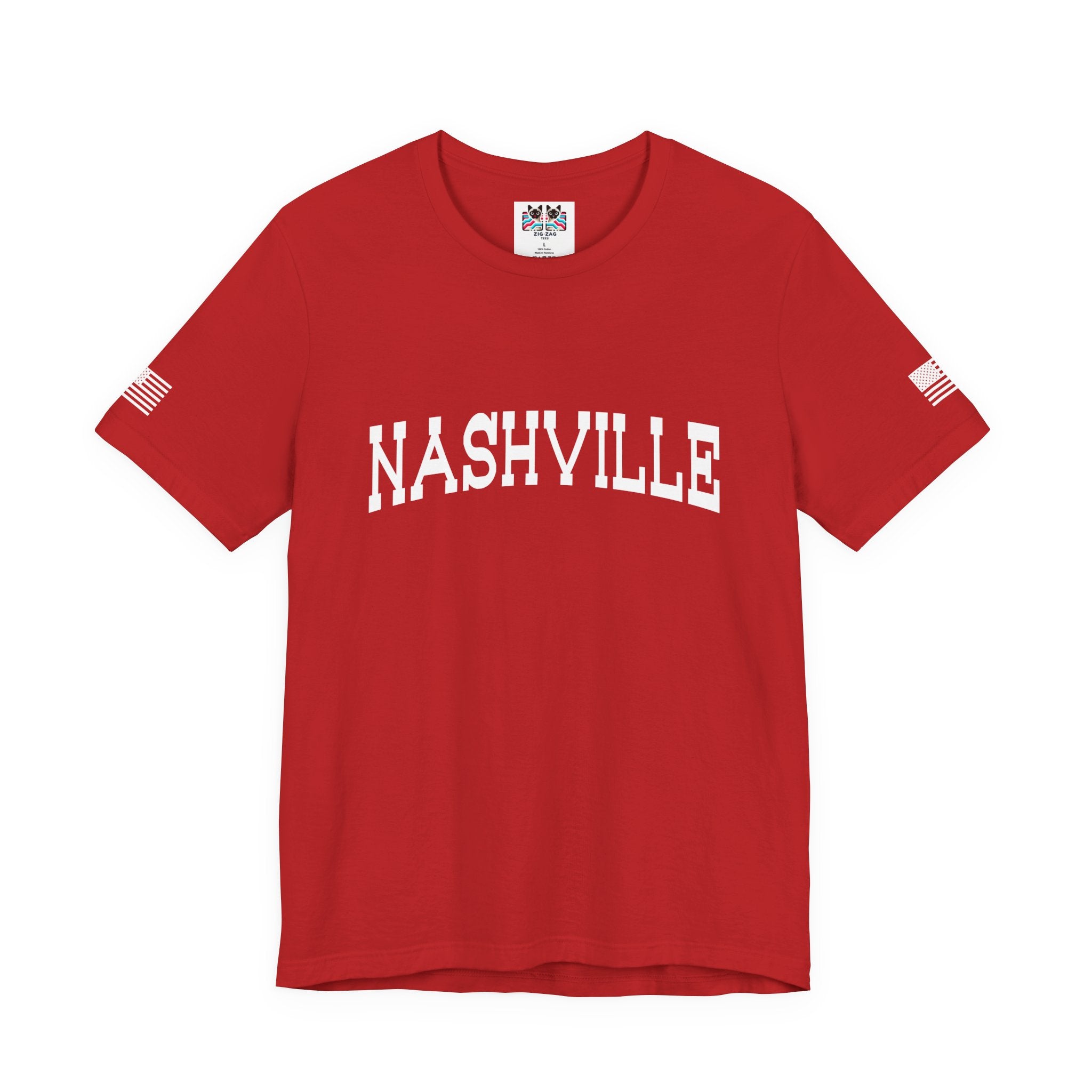 Nashville T-Shirt – Bold Arched Classic Typography Tee