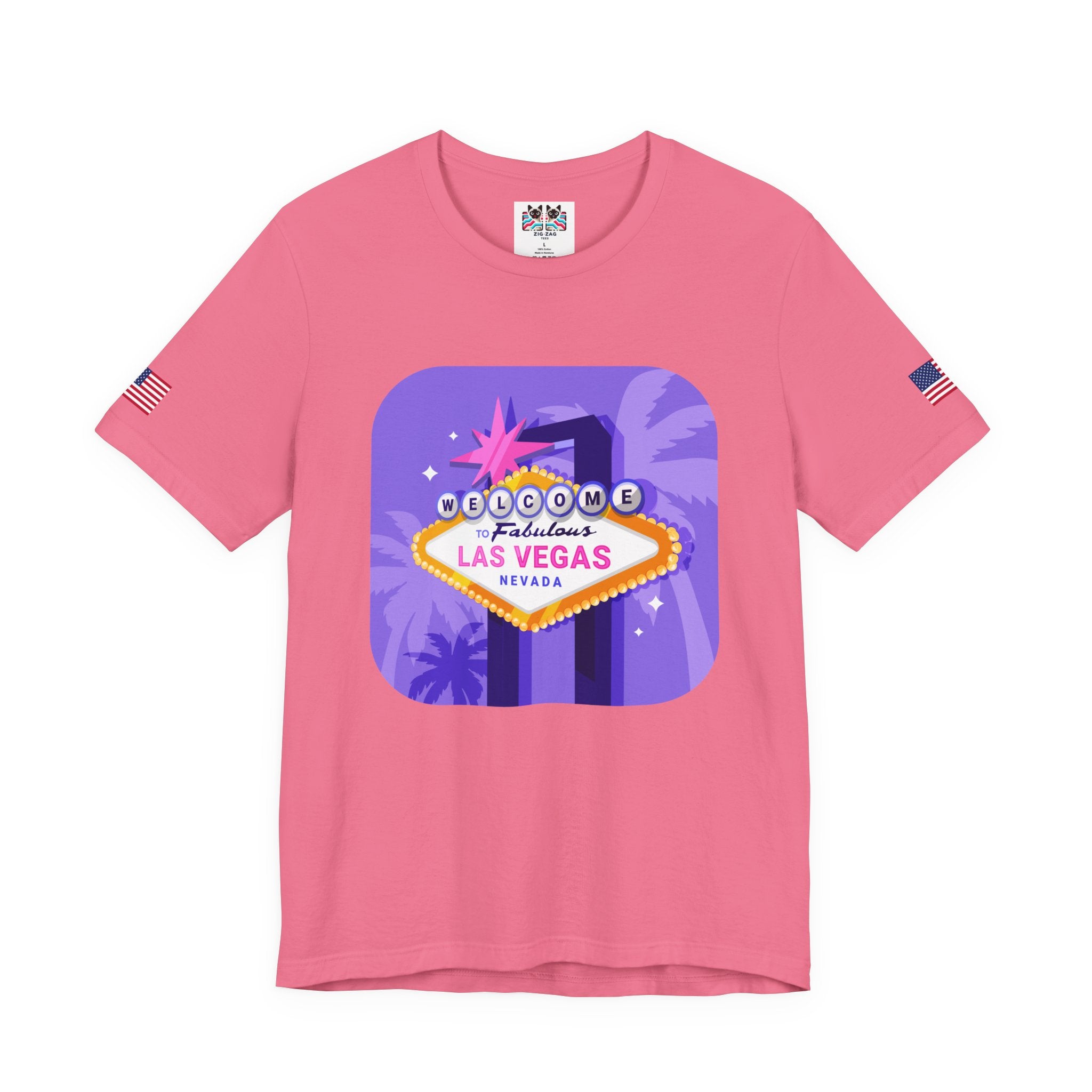 Welcome to Fabulous Las Vegas Nevada Neon Graphic T-Shirt – Vegas Sign Retro Tee