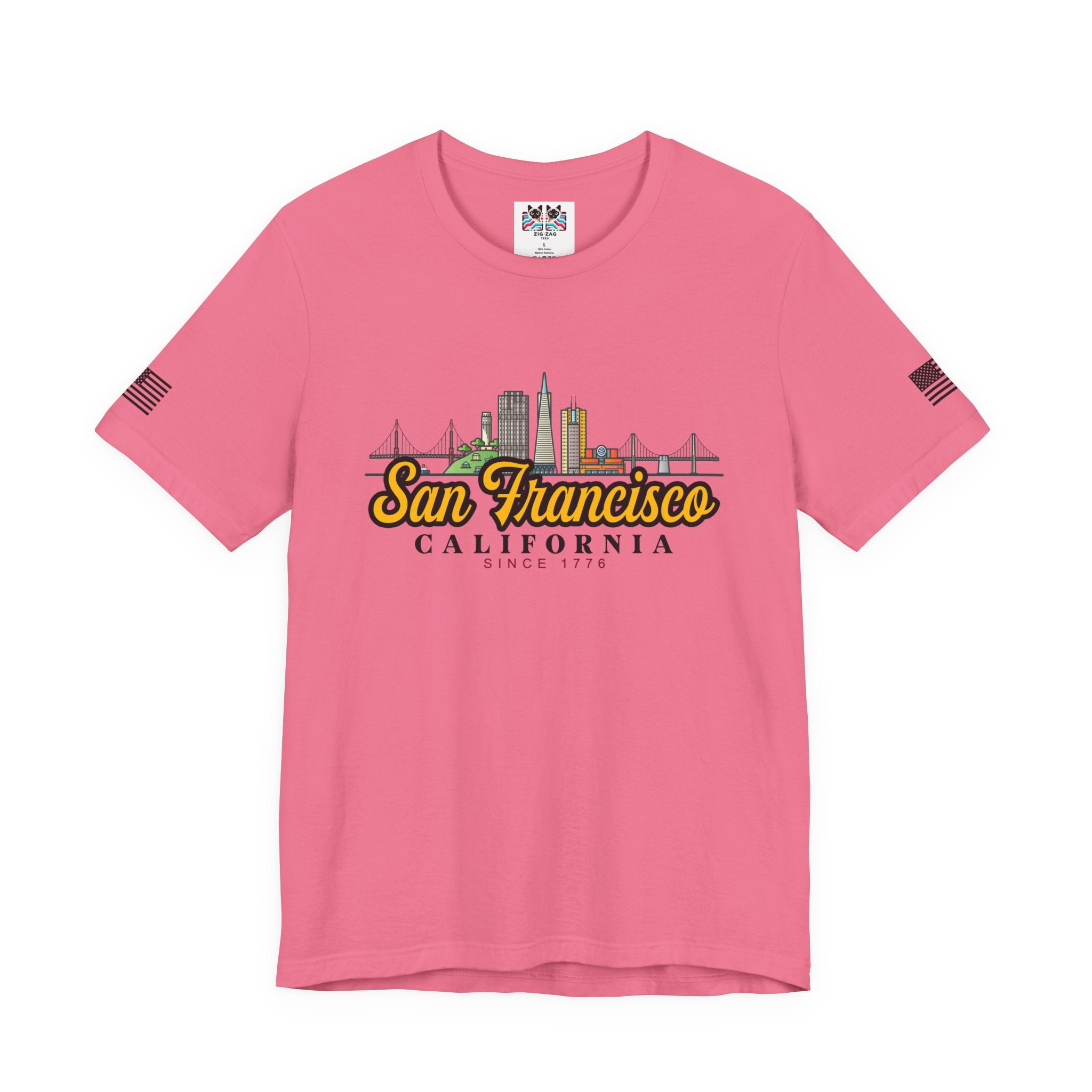 San Francisco California Since 1776 T-Shirt – City Skyline Script Graphic Tee