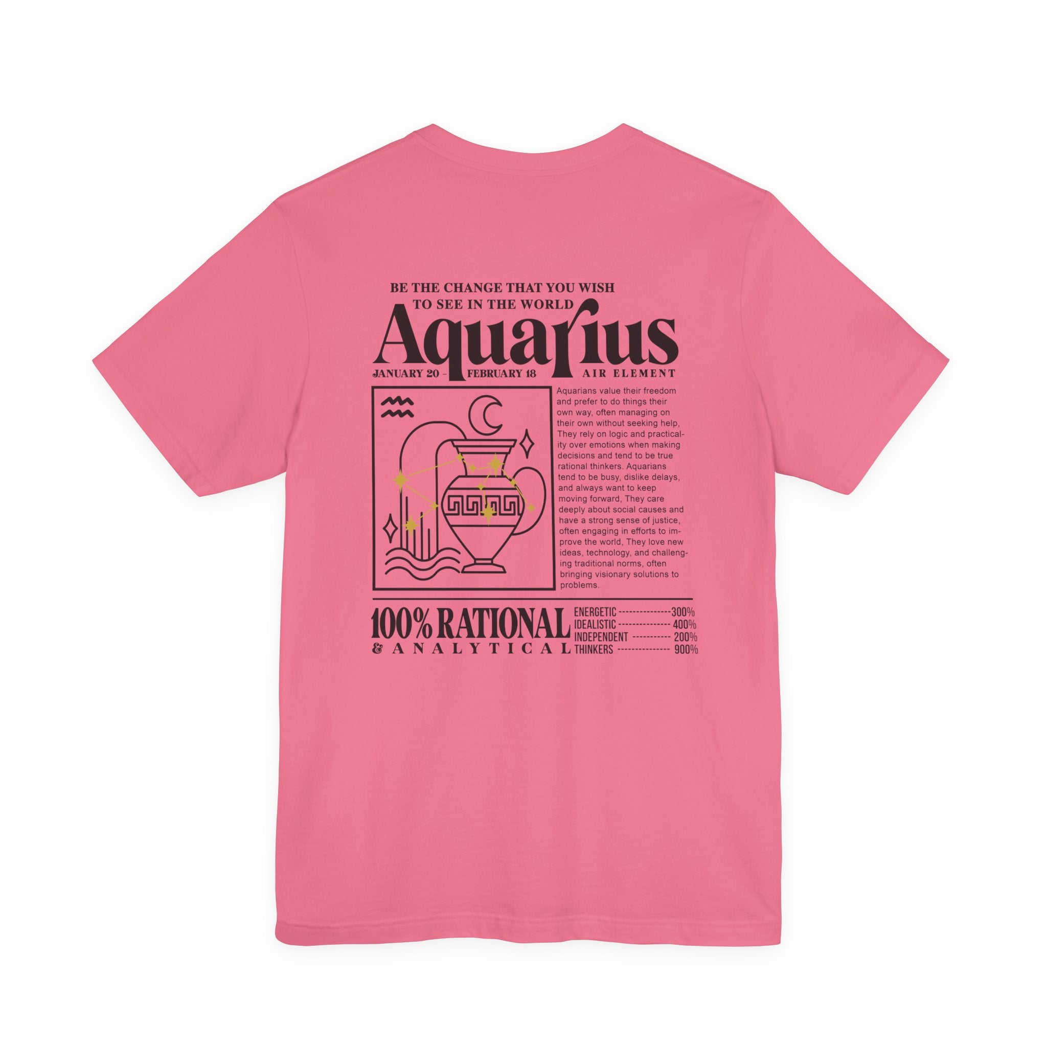 Aquarius Zodiac T-Shirt – Be the Change Air Element