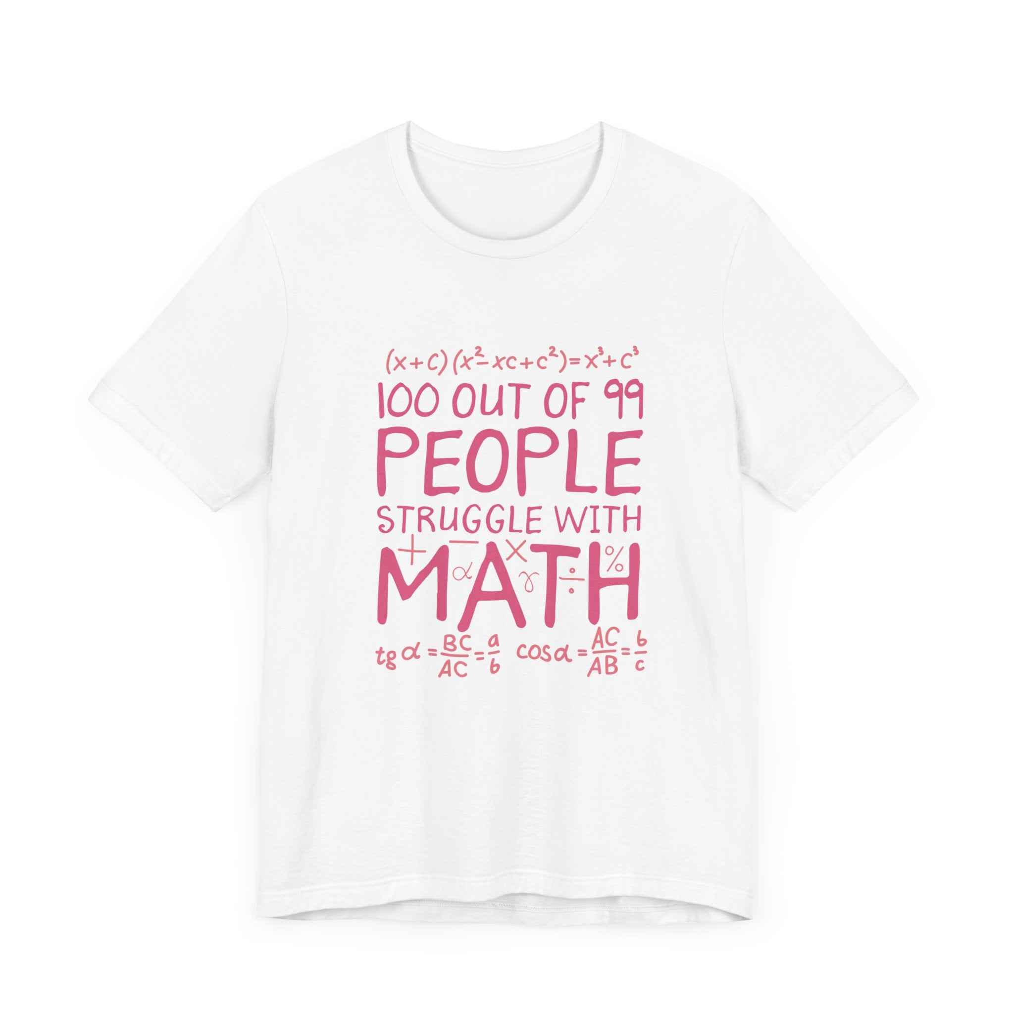 Math Struggle T-Shirt – 100 Out of 99 People Math Joke