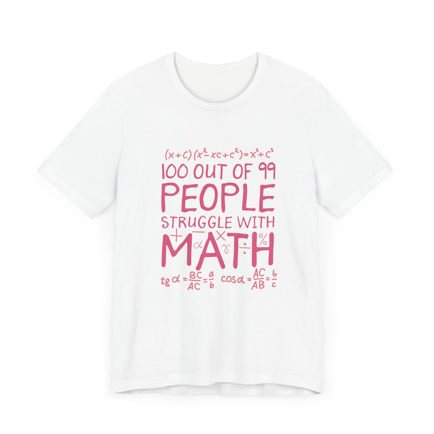 Math Struggle T-Shirt – 100 Out of 99 People Math Joke