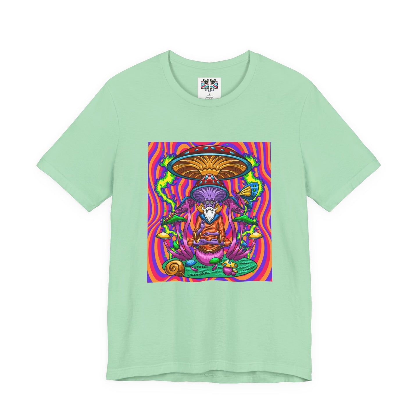 Psychedelic Mushroom Wizard Stay Wild & High T-Shirt