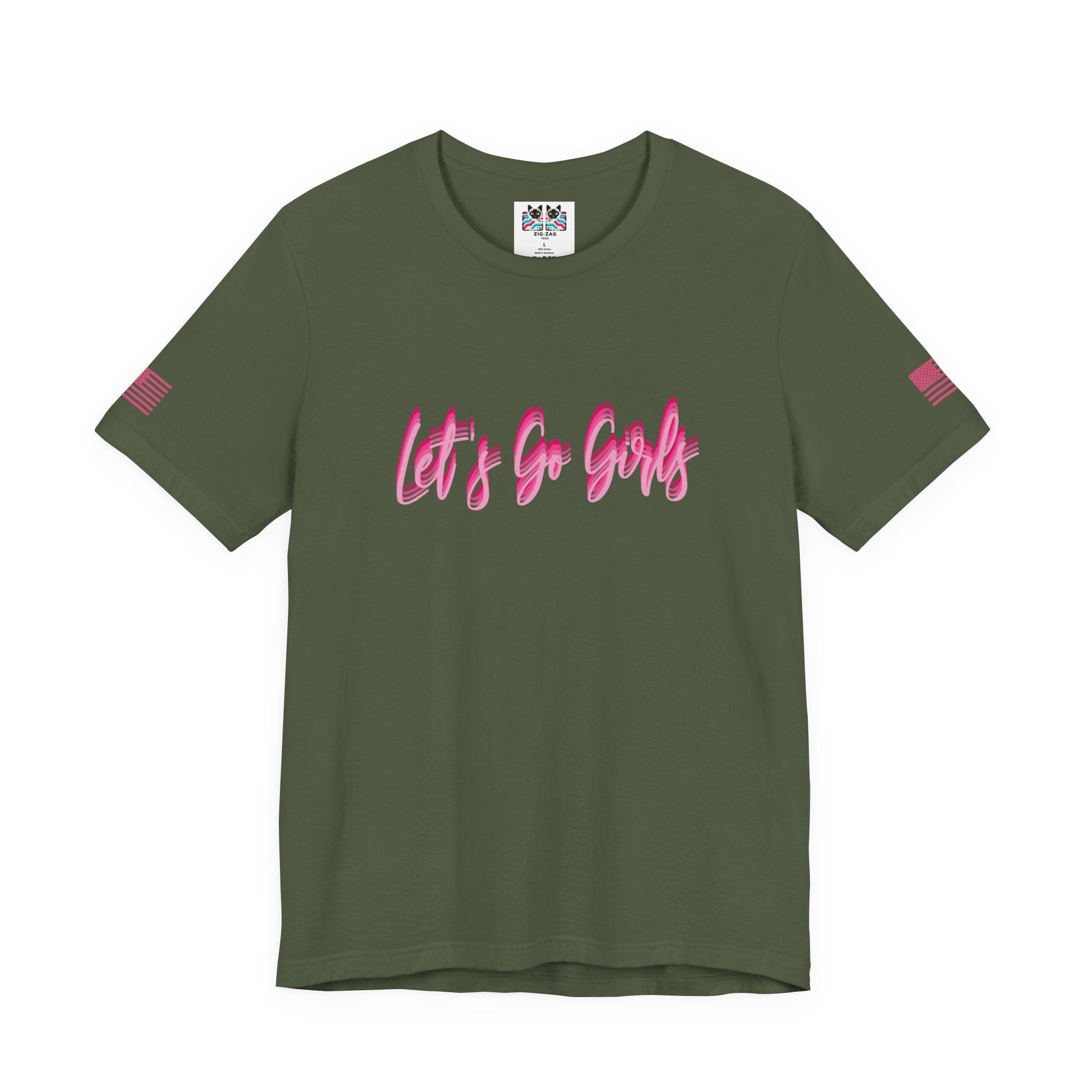 Let's Go Girls T-Shirt – Neon Glow Script Graphic Tee