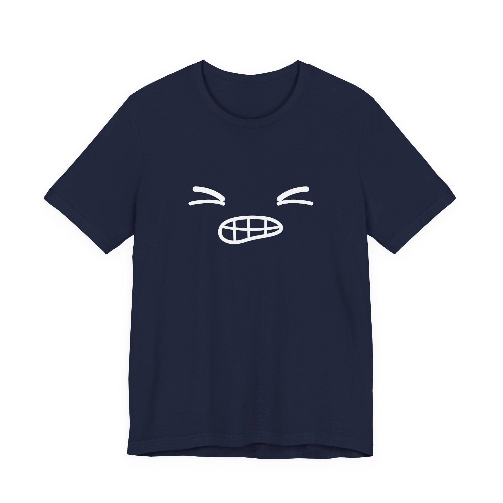 Minimalist Bold Expression T-Shirt – Black Tee with Bold Face Graphic