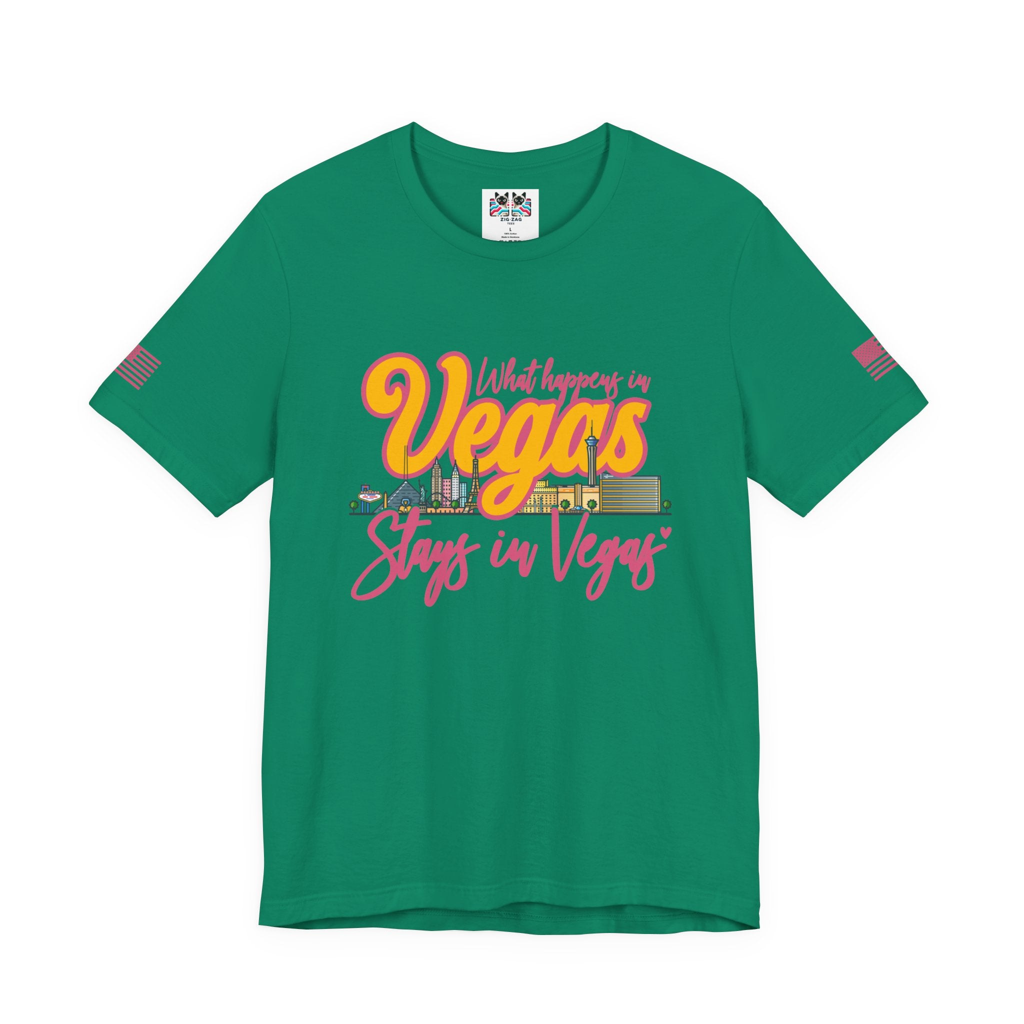 What Happens in Vegas Stays in Vegas T-Shirt – Retro Vegas Skyline Girls Trip Tee