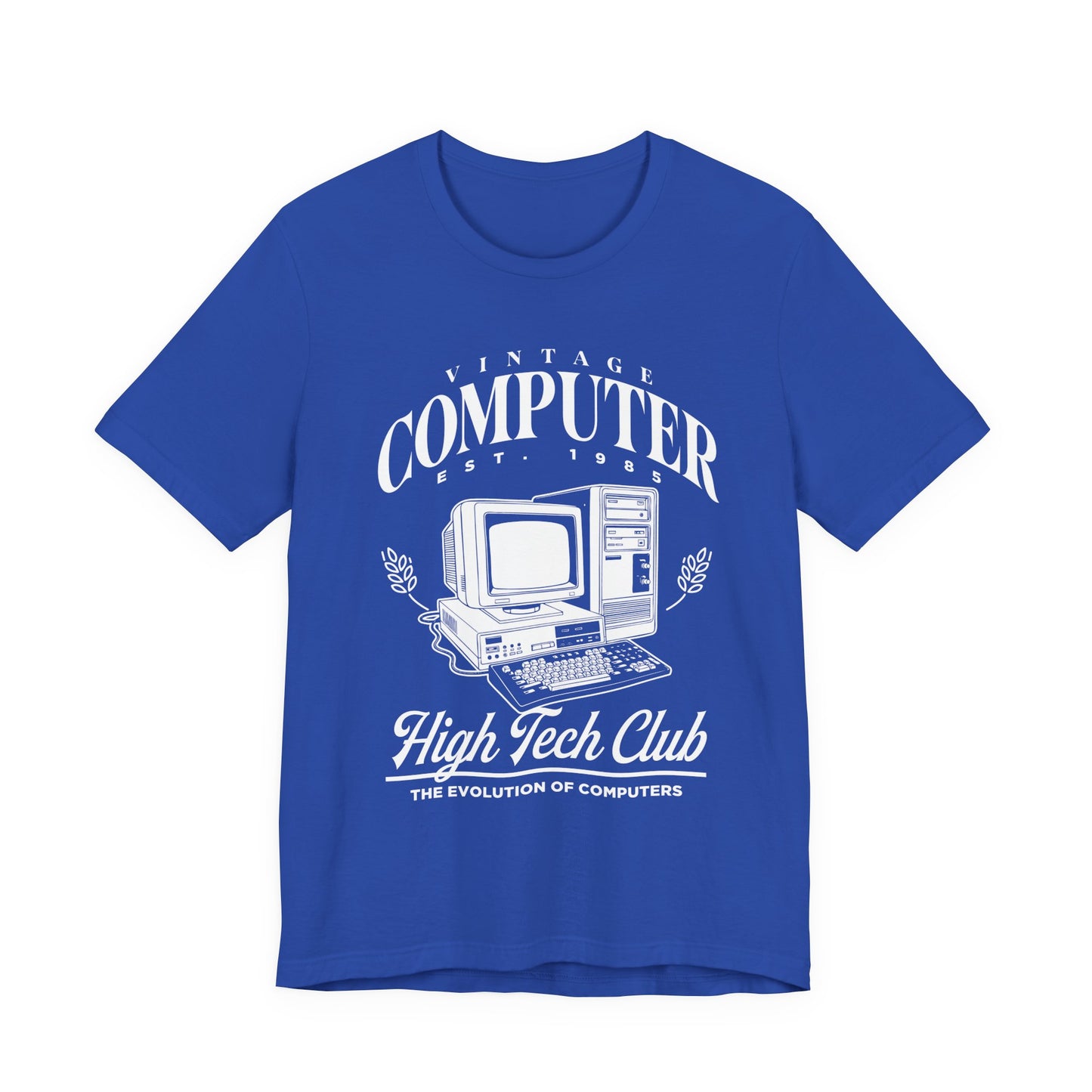 Vintage Computer Est 1985 Tshirt – High Tech Club Evolution