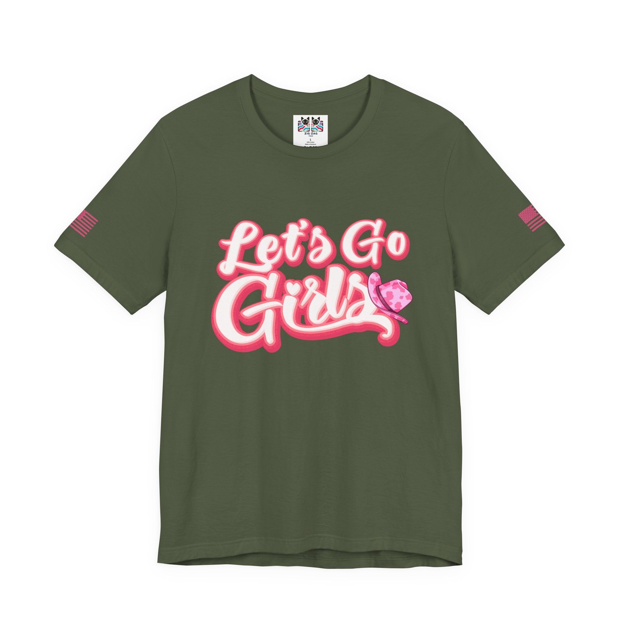 Let's Go Girls T-Shirt – Bold Retro Script Cowboy Hat Graphic Tee