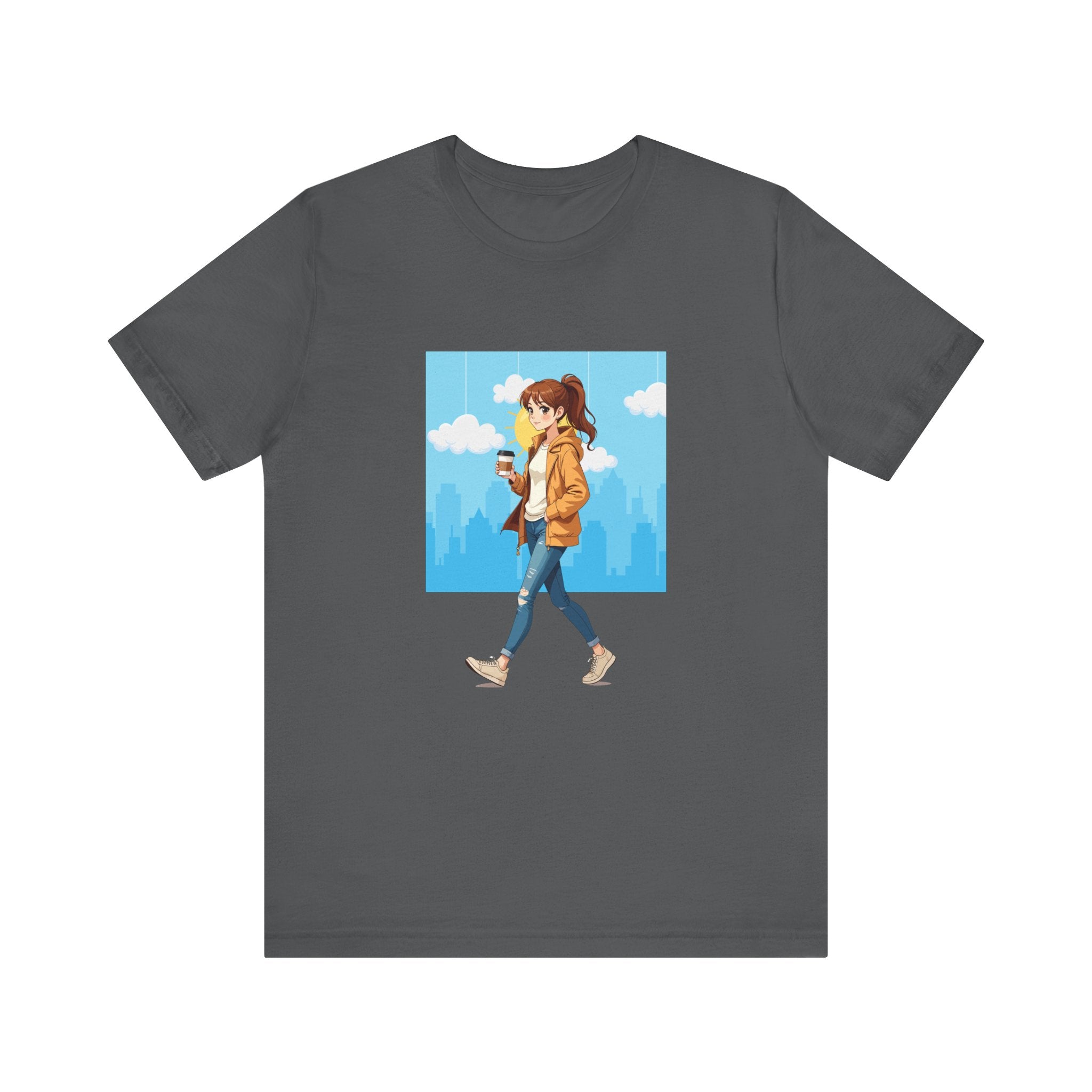 Coffee Runs and City Streets Shirt, Urban Vibes Tee, On The Go Lifestyle Shirt, Caffeine Lover Top, City Girl Gift Shirt