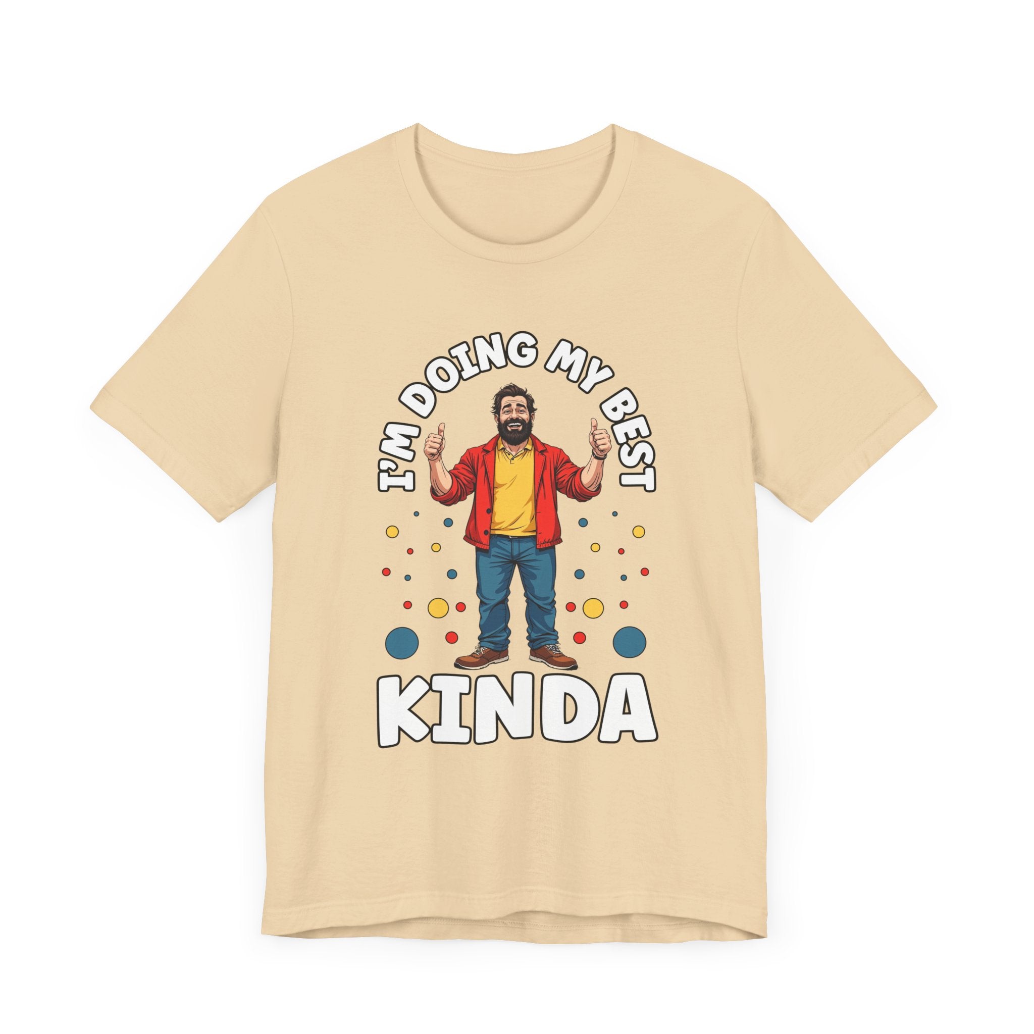 I'm Doing My Best – Casual Man Double Thumbs UP Graphic T-Shirt