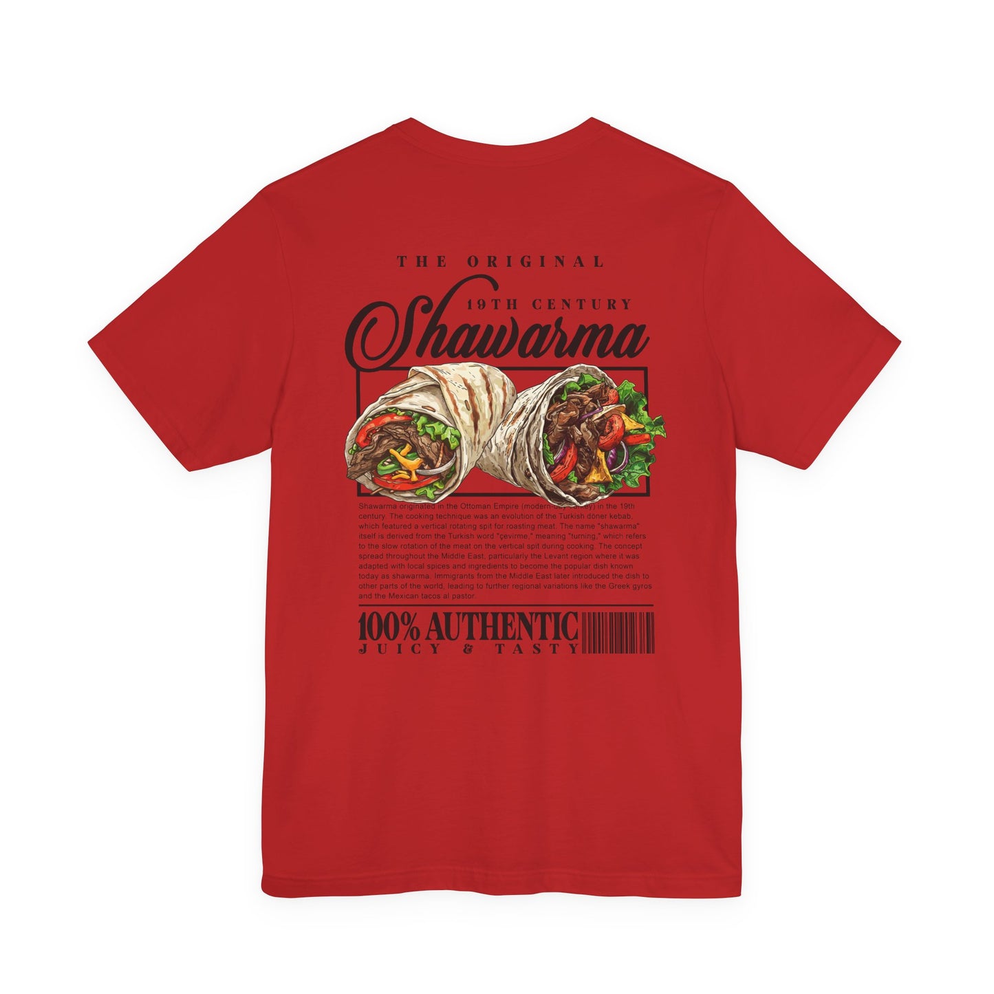 The Classic Shawarma 19th Century Tshirt – Middle Eastern Culinary Icon