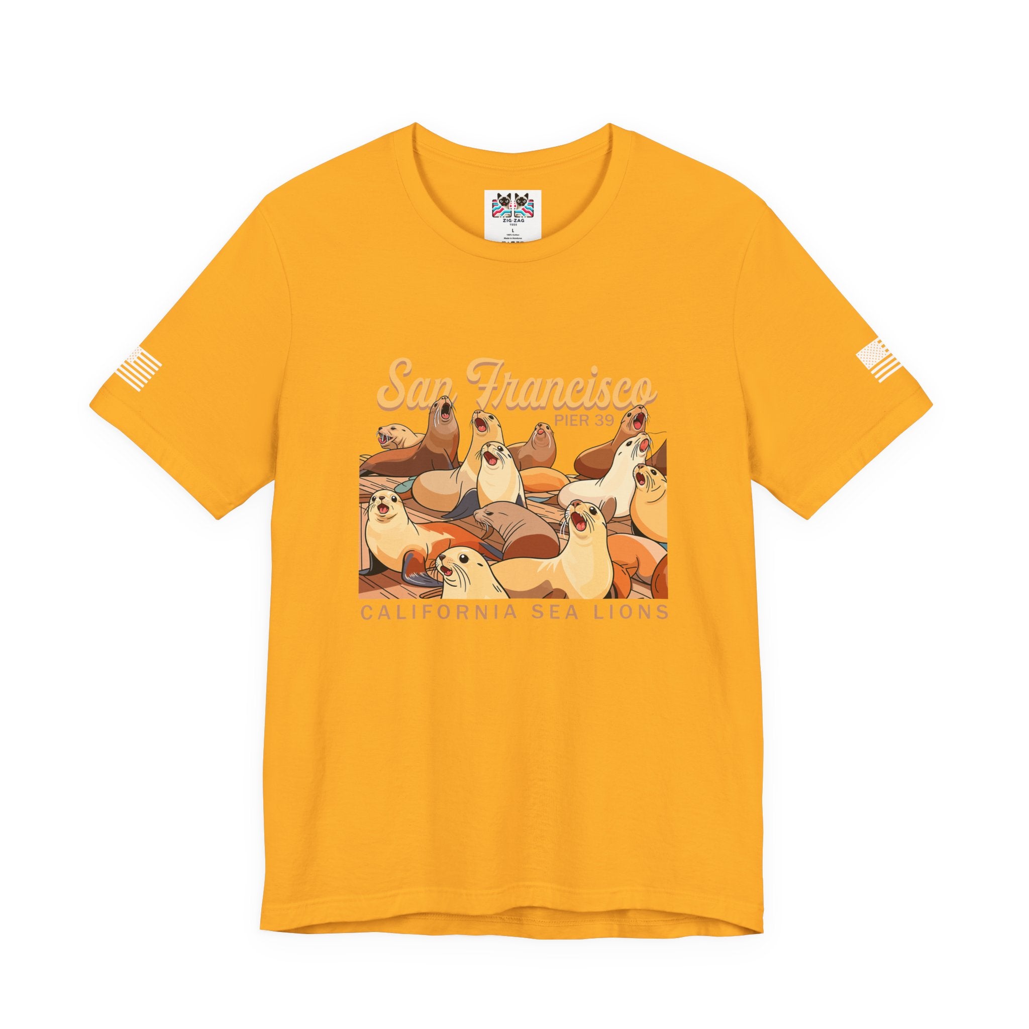 San Francisco Pier 39 California Sea Lions T-Shirt – SF Souvenir Graphic Tee