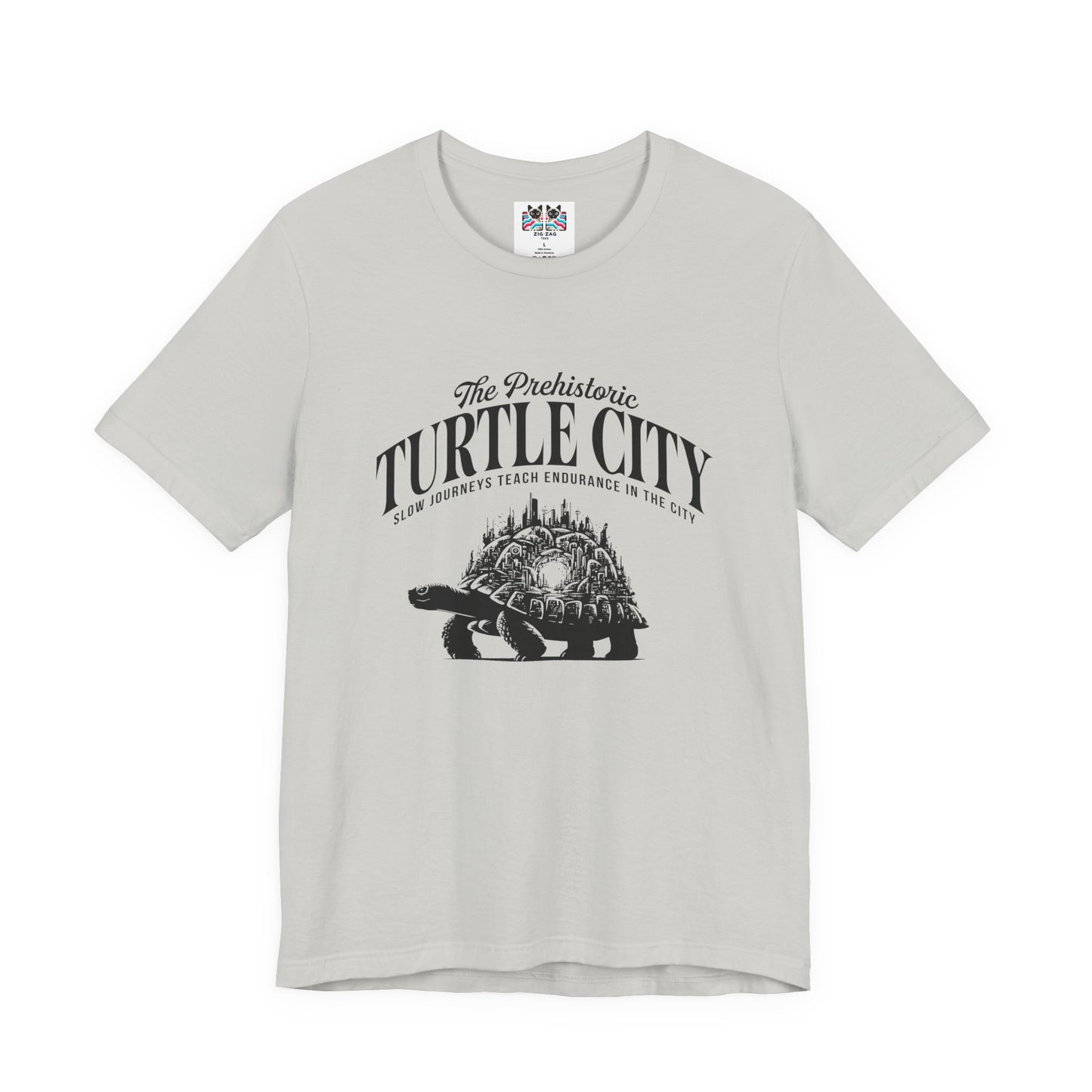 The Prehistoric Turtle City Tshirt – Slow Journeys Teach Endurance