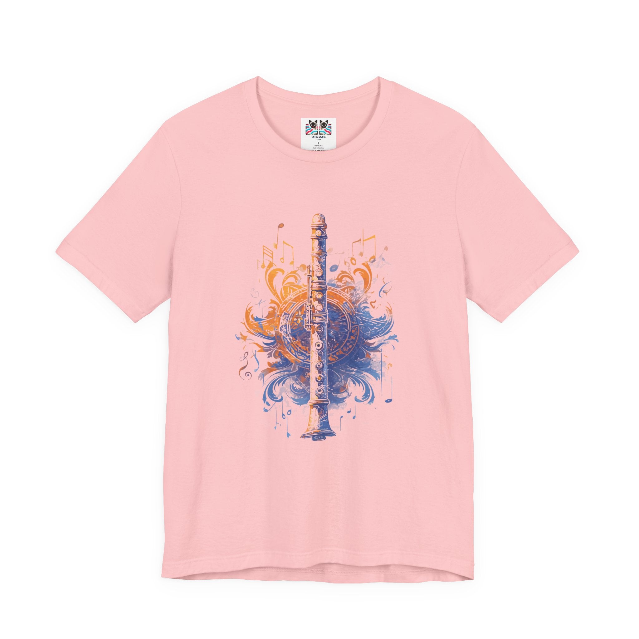 Classic Colorful Flute Music Notes Classical Flute T-Shirt