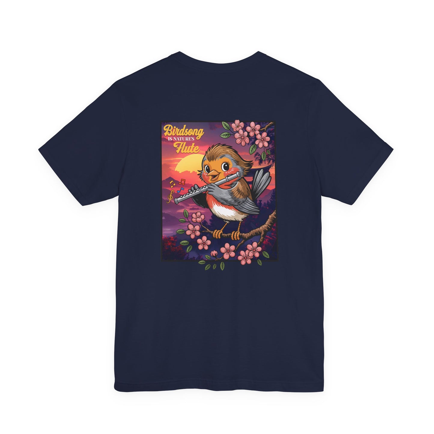 Bird Is Nature’s Flute Sunrise Music T-Shirt