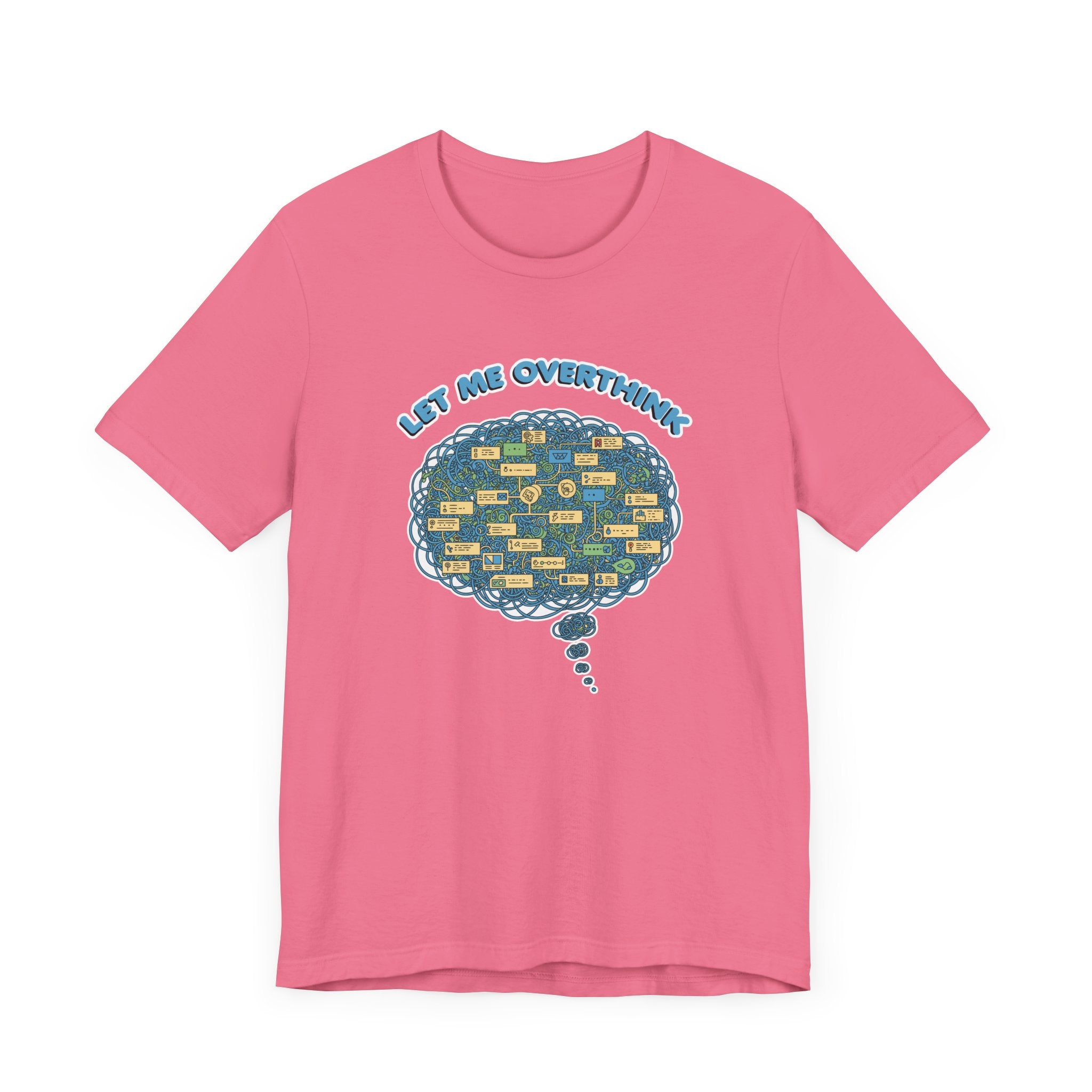 Let Me Overthink This Tee, Funny Anxiety Shirt, Spiraling Thoughts Graphic Tee, Relatable Mental Loop Top, Introvert Humor Gift
