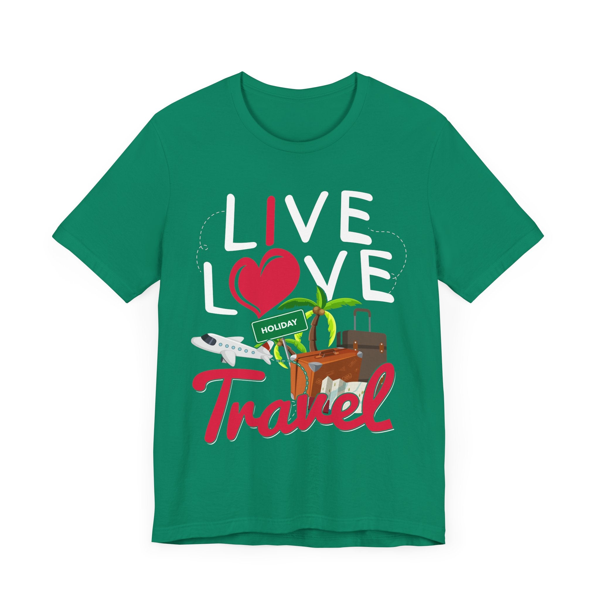 Live Love Travel Shirt, Wanderlust Adventure Tee, World Explorer Graphic T Shirt, Global Nomad Apparel, Travel Dreamer Vibes Top