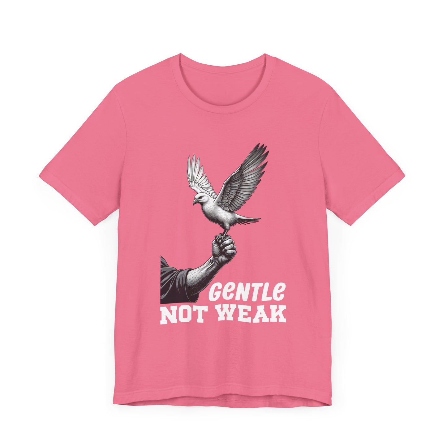 Gentle Not Weak T-Shirt – Dove and Hand Motivational Graphic Tee