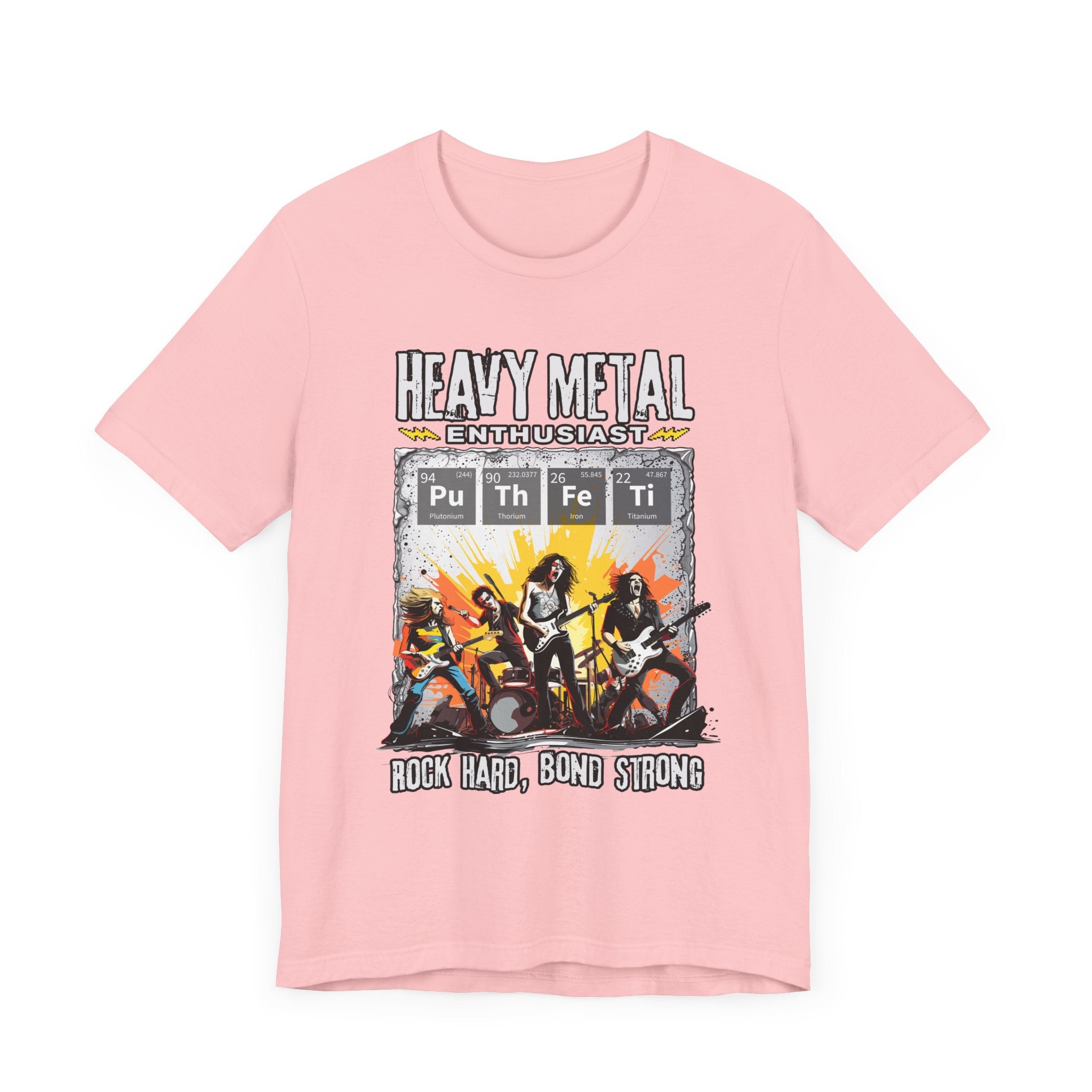 Heavy Metal Enthusiast Tee, Rock Vibes Shirt, Chemistry Pun Top, Science Humor Graphic Tee, Music + Science Gift