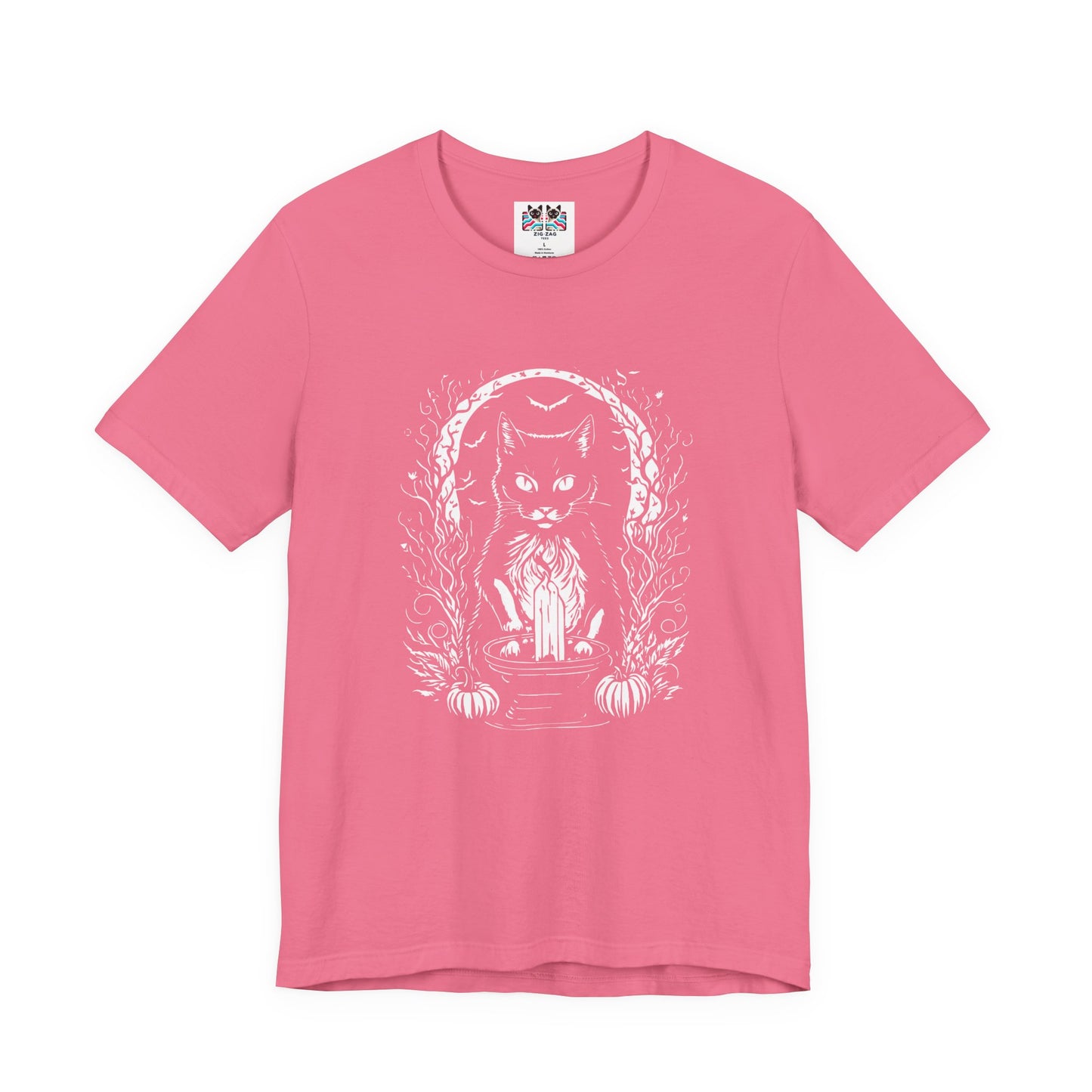Witchy Black Cat Moon Candle Magic T-Shirt