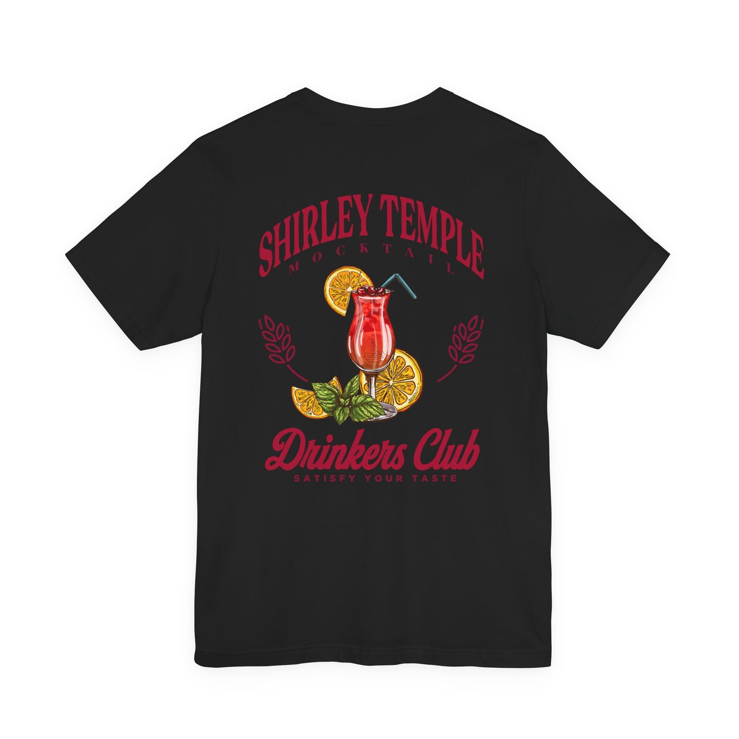 Shirley Temple Mocktail Drinkers Club Tshirt – Satisfy Your Taste