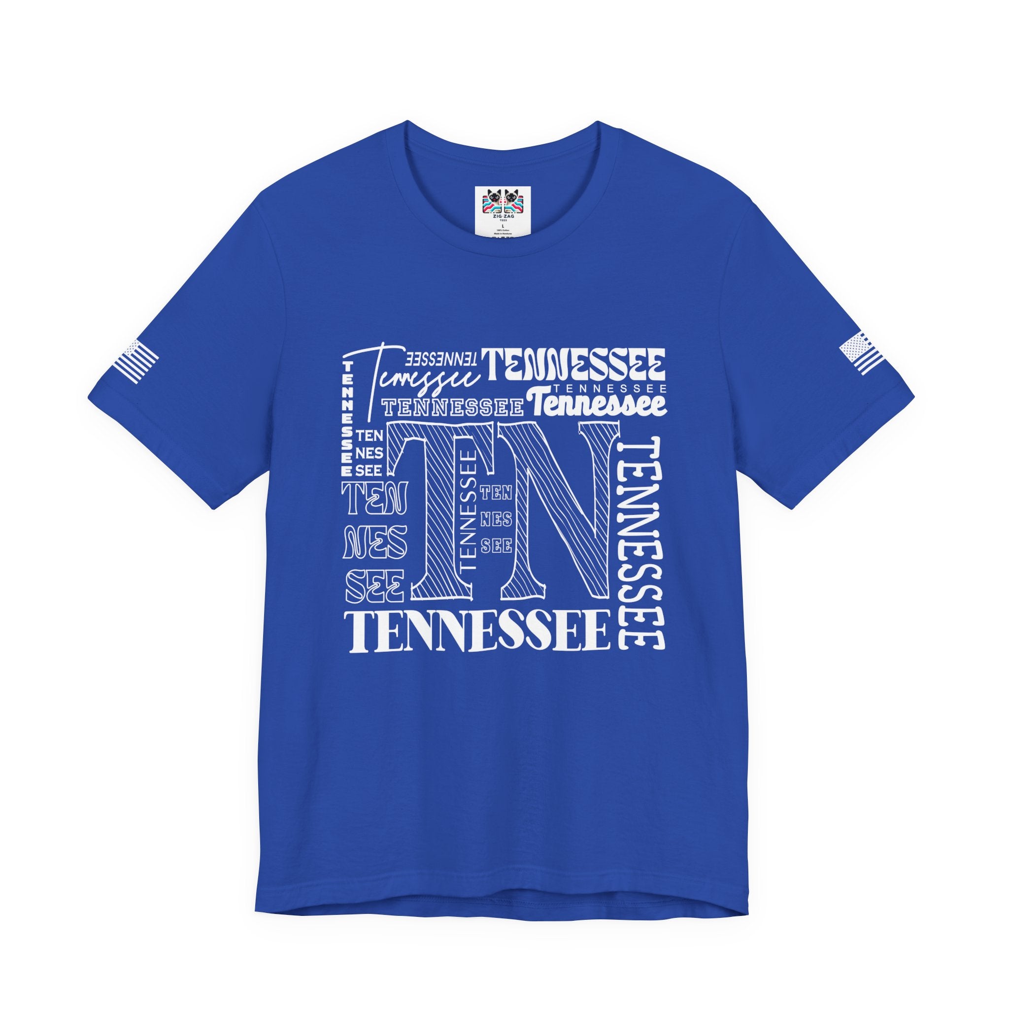 Tennessee TN T-Shirt – Multi-Style Typography Word Collage Graphic Tee
