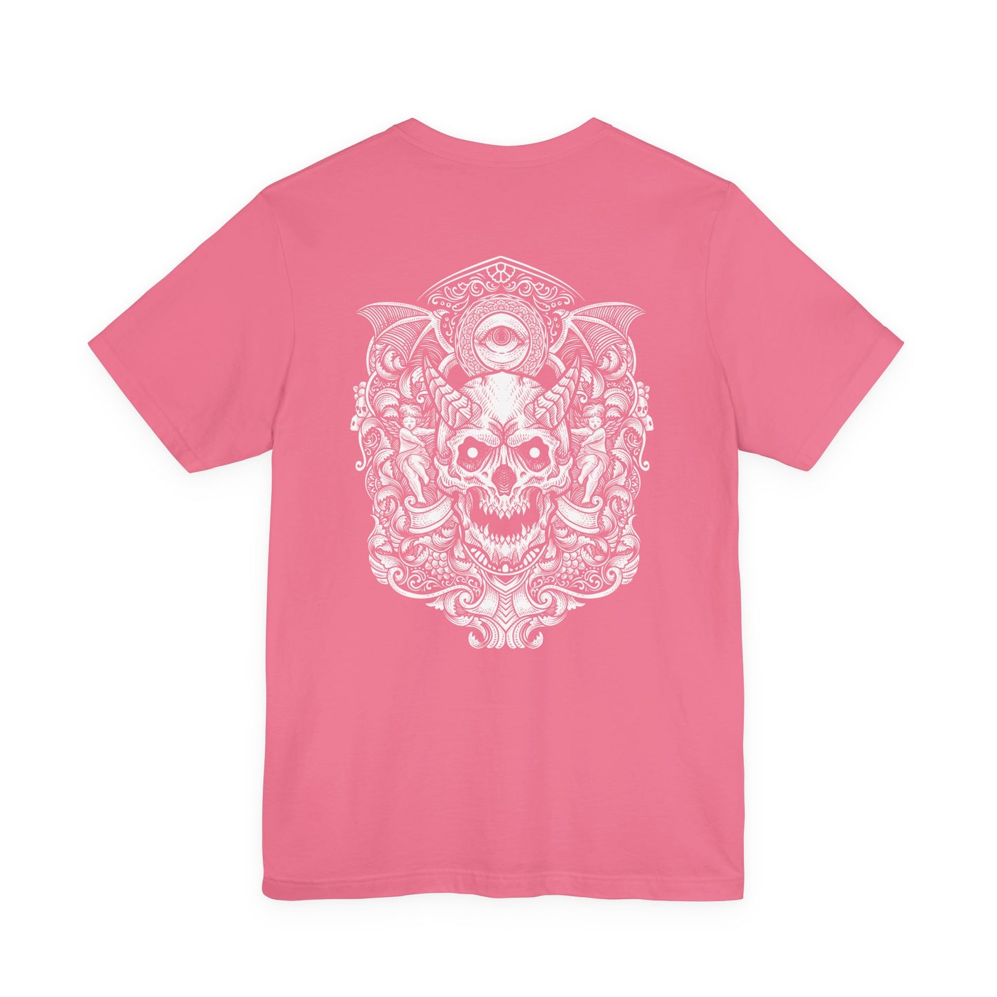 Occult All-Seeing Skull Ornamental Horror T-Shirt