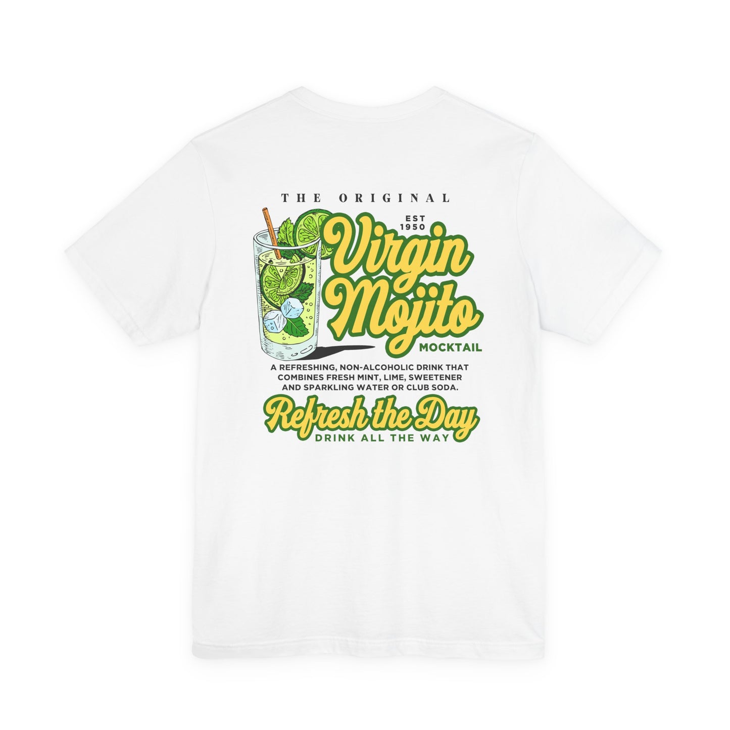 Refreshing Virgin Mojito Mocktail T-Shirt – Lime, Mint & Good Vibes