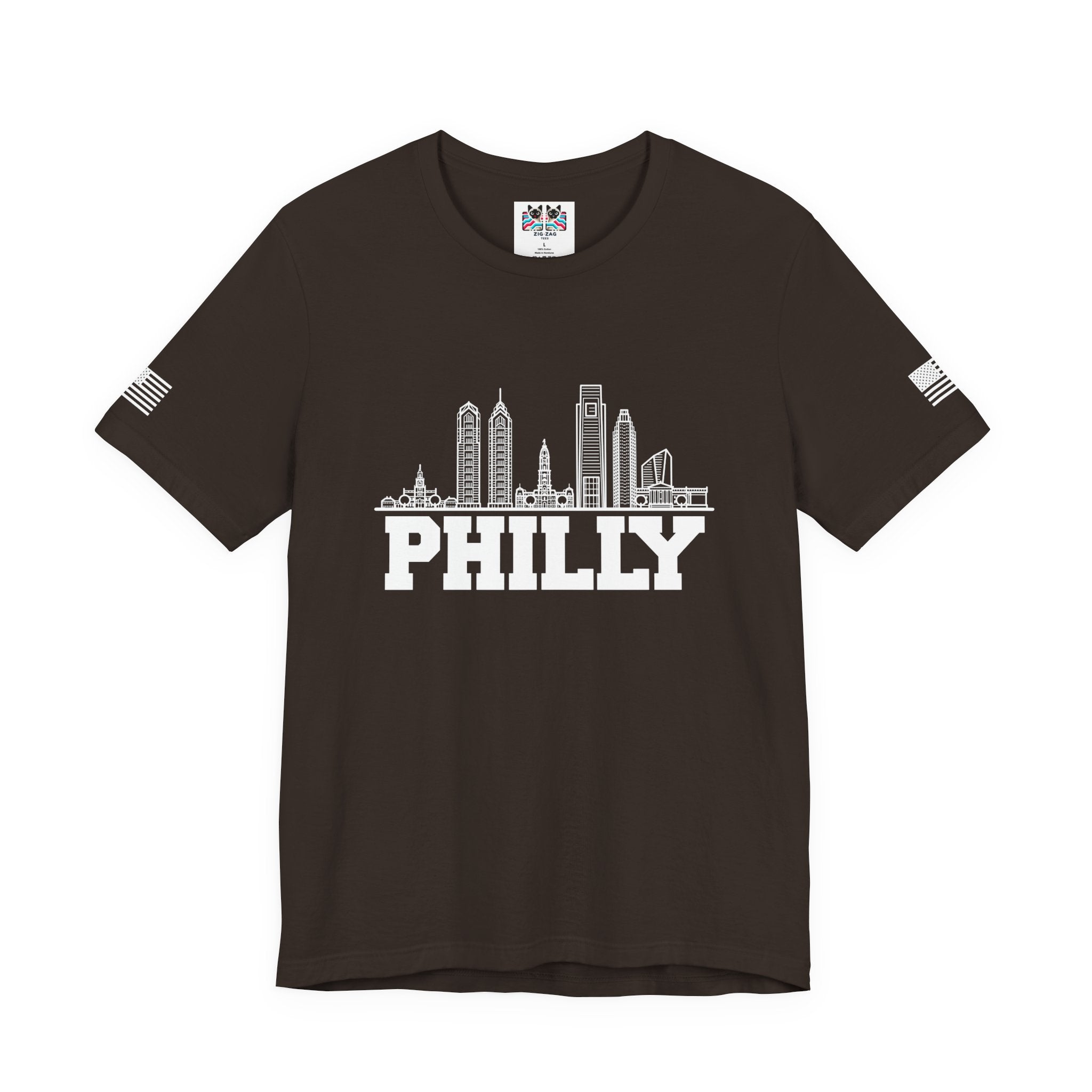 Philly T-Shirt – Philadelphia Skyline Line Art Graphic Tee