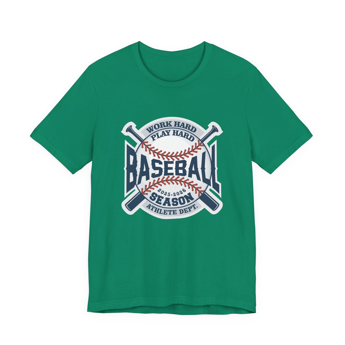 Baseball tshirt - Baseball Work Hard Play Harder Tshirt Large Baseball and Bat Graphic 2025-2026 Season