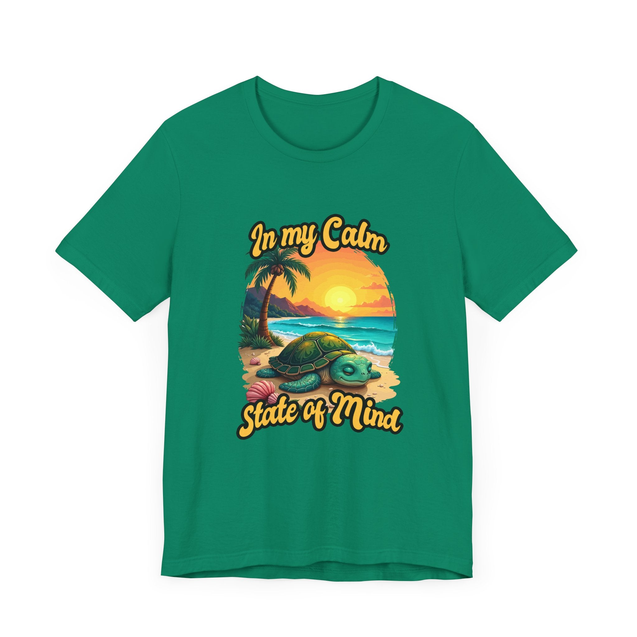 In My Calm State of Mind – Peaceful Tortoise Beach Sunset Graphic T-Shirt