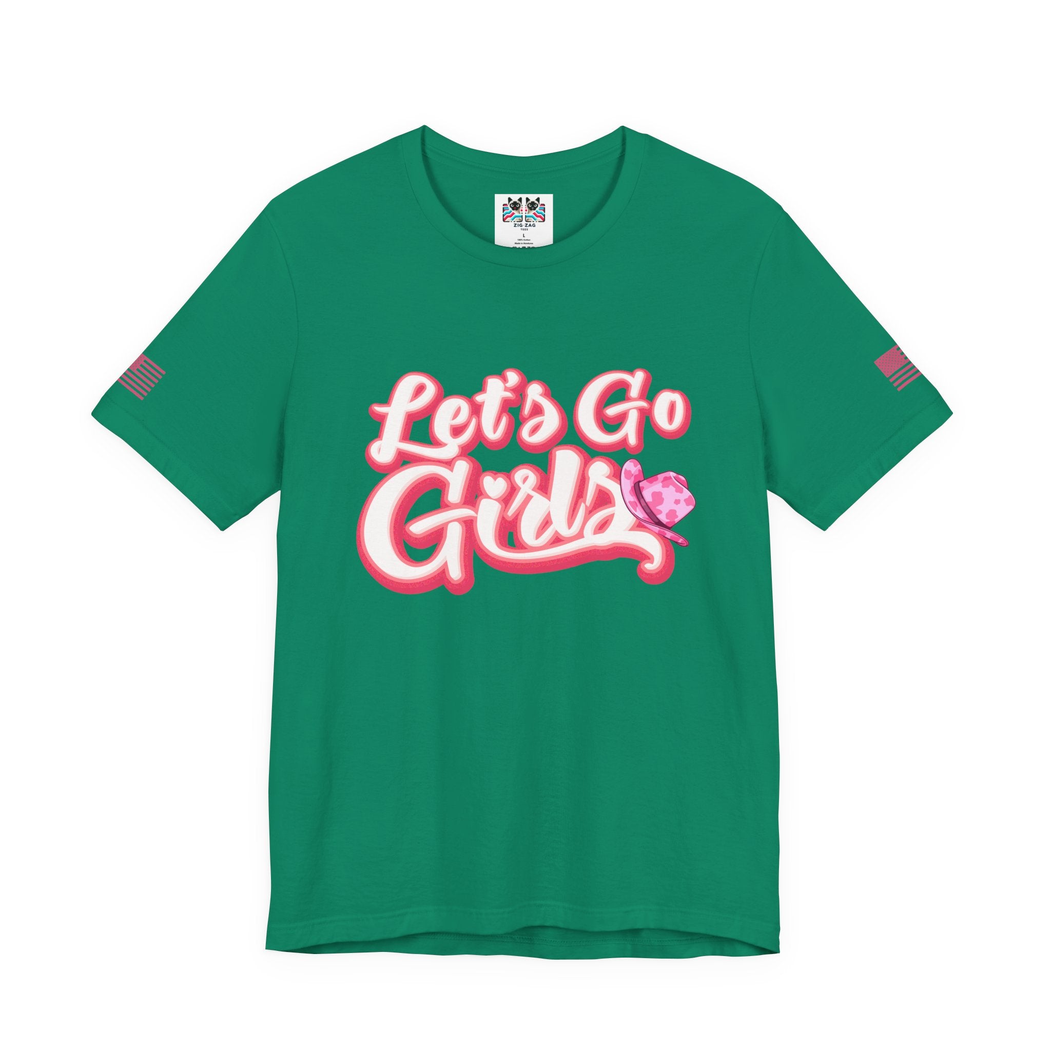 Let's Go Girls T-Shirt – Bold Retro Script Cowboy Hat Graphic Tee
