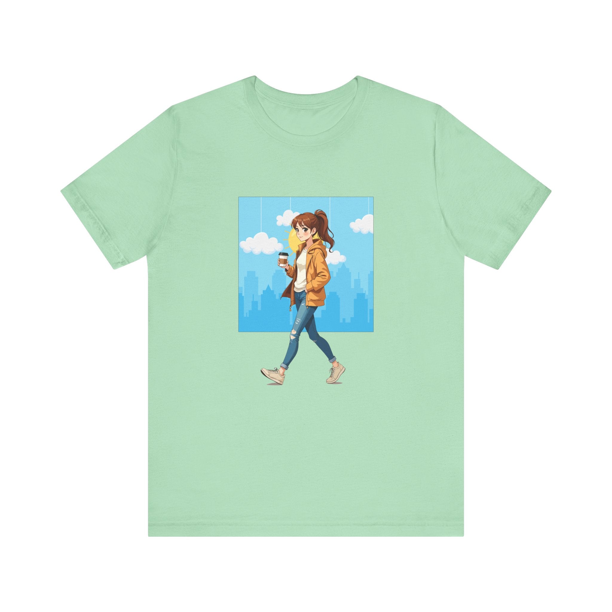 Coffee Runs and City Streets Shirt, Urban Vibes Tee, On The Go Lifestyle Shirt, Caffeine Lover Top, City Girl Gift Shirt