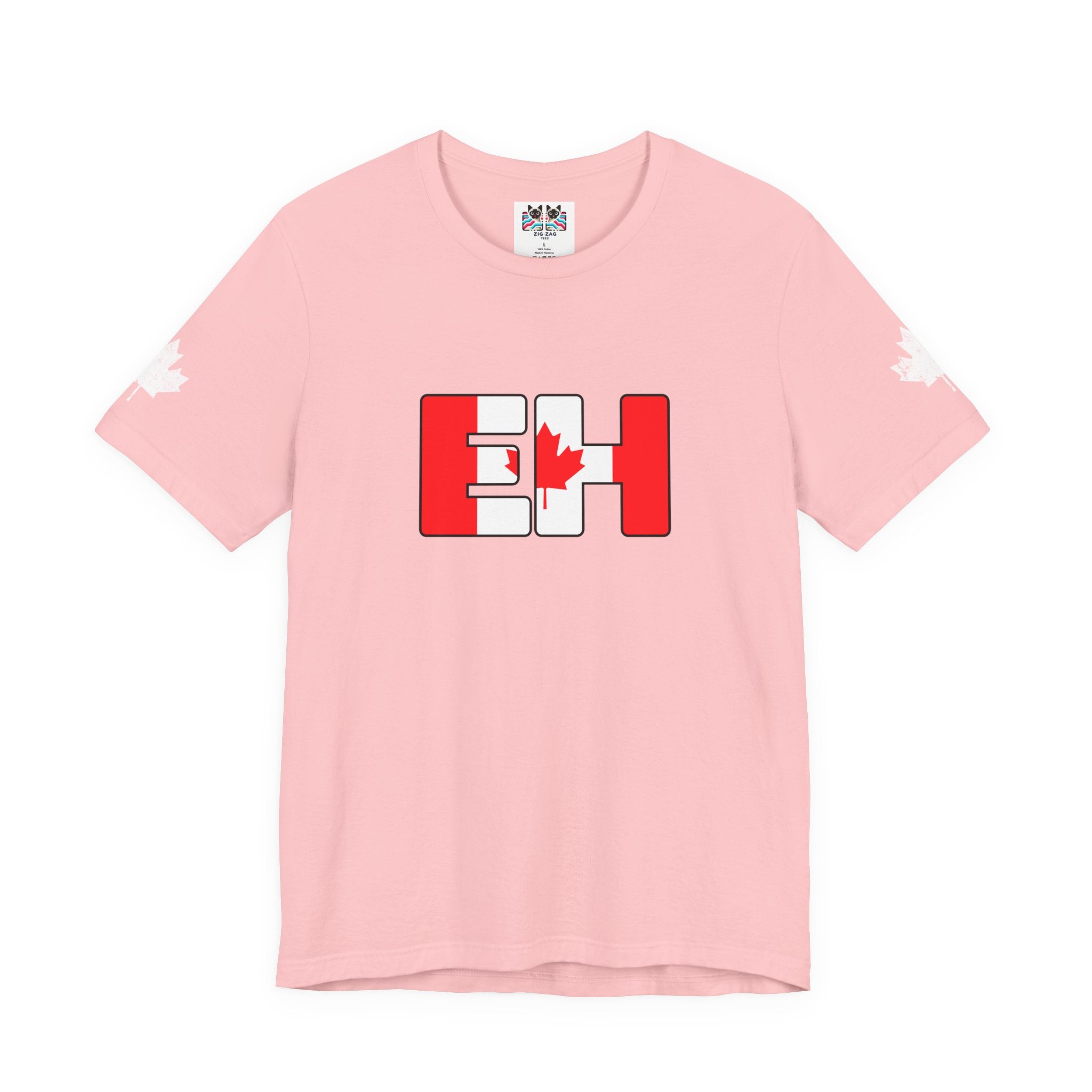Canada EH Flag Maple Sleeve T-Shirt