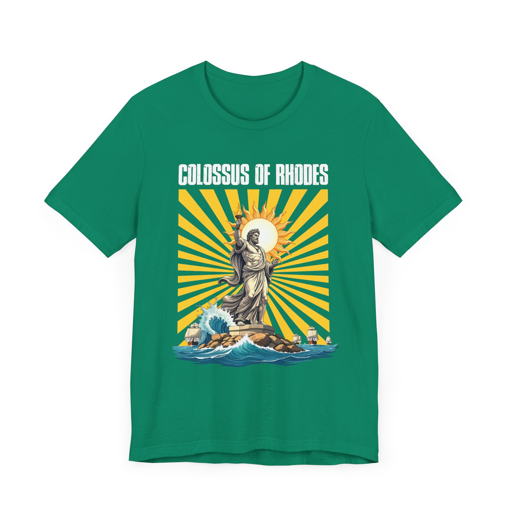 Colossus of Rhodes Club Tee, Ancient Wonder Shirt, Statue Tribute Top, Greek History Graphic Tee, Mythical Landmark Gift