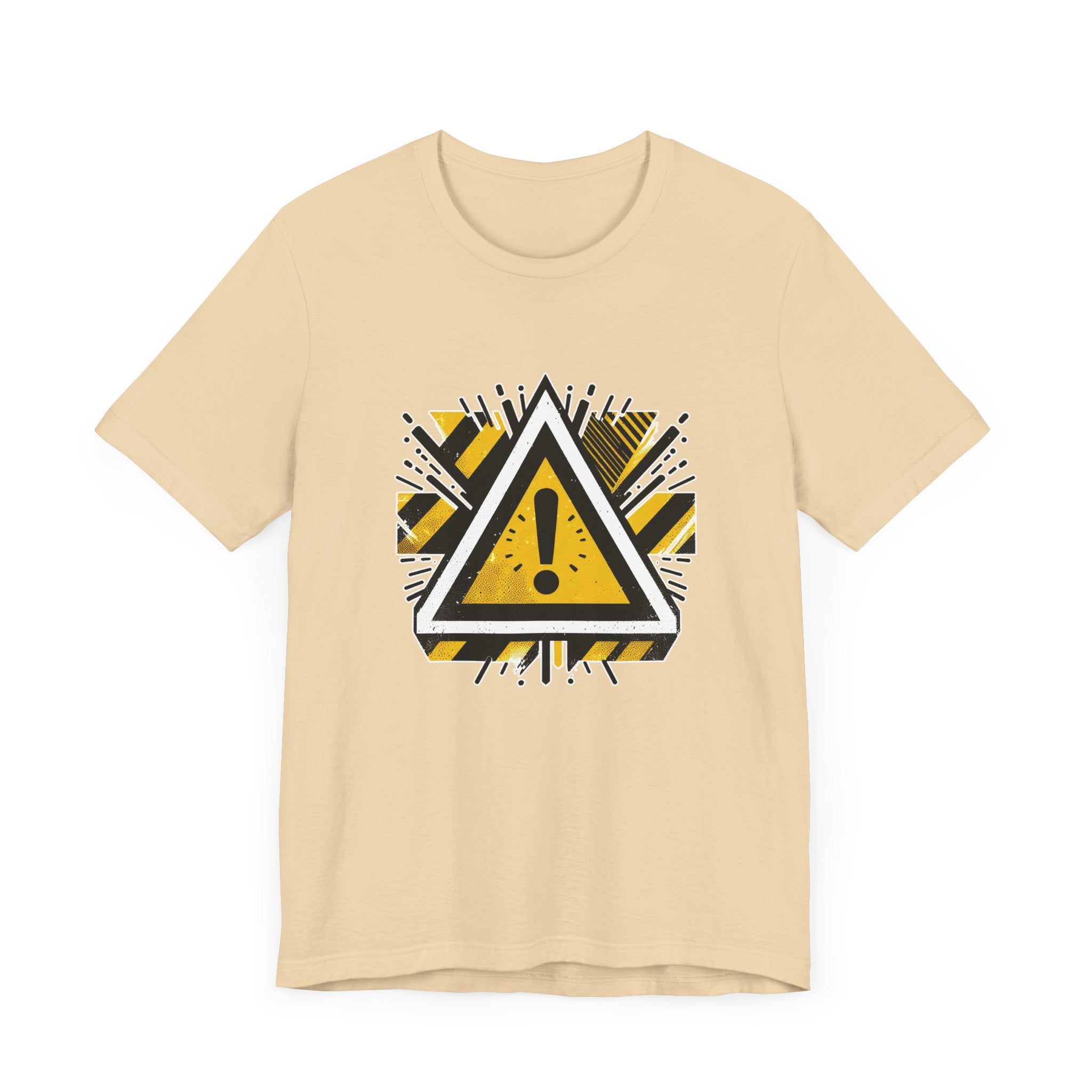 Abstract Warning | Modern Warning Symbol Graphic T-Shirt