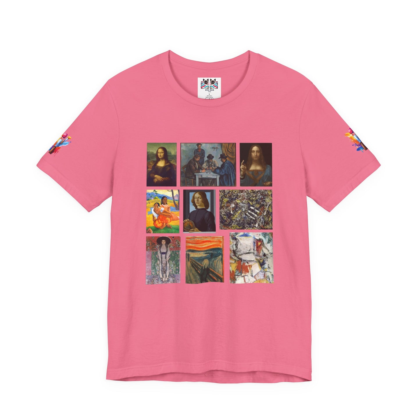 Art History Collage T-Shirt – Famous Paintings Grid Gallery Graphic Tee