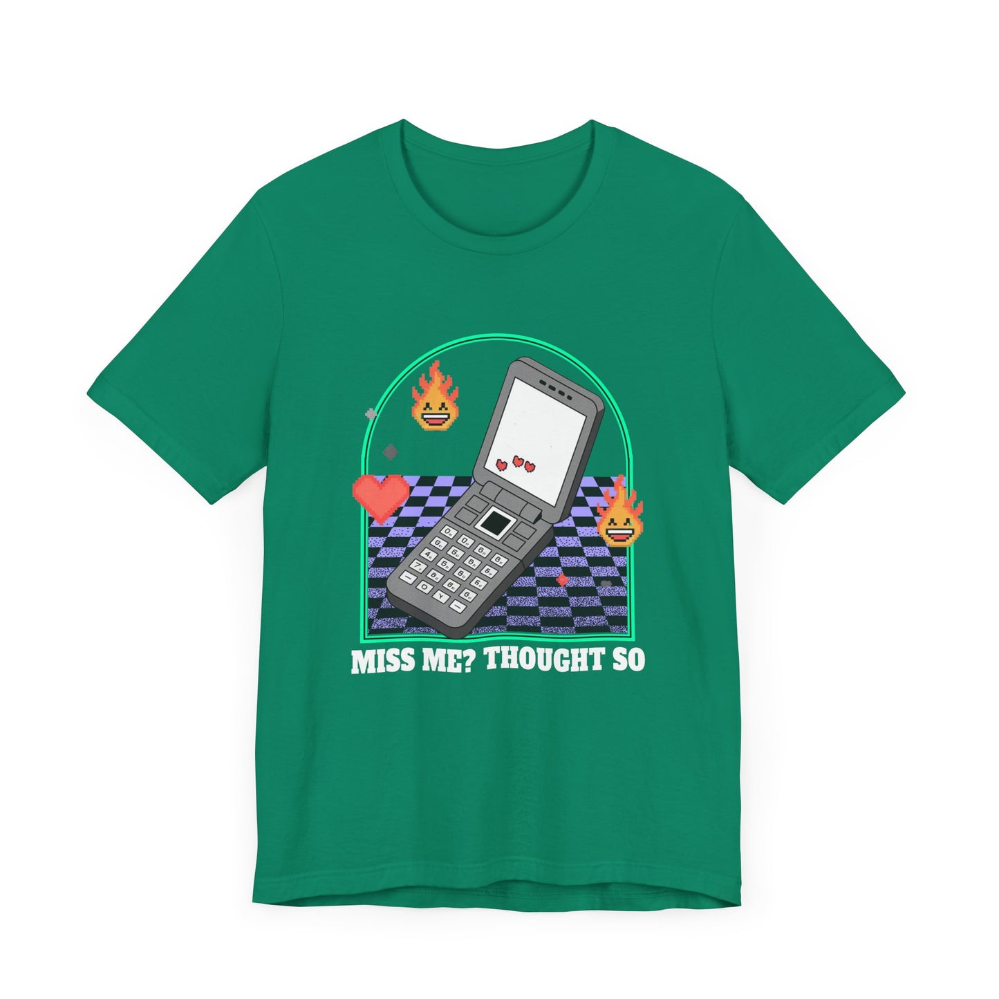 Miss Me? Thought So | Flip Phone & Playful Icons T-Shirt