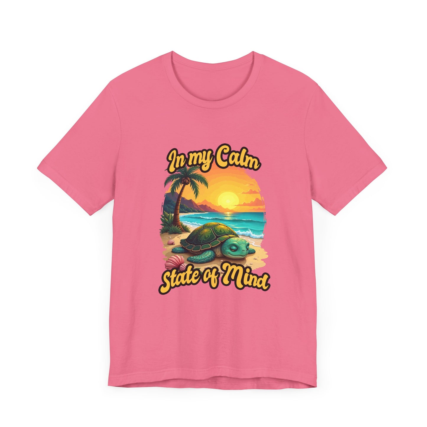 In My Calm State of Mind – Peaceful Tortoise Beach Sunset Graphic T-Shirt