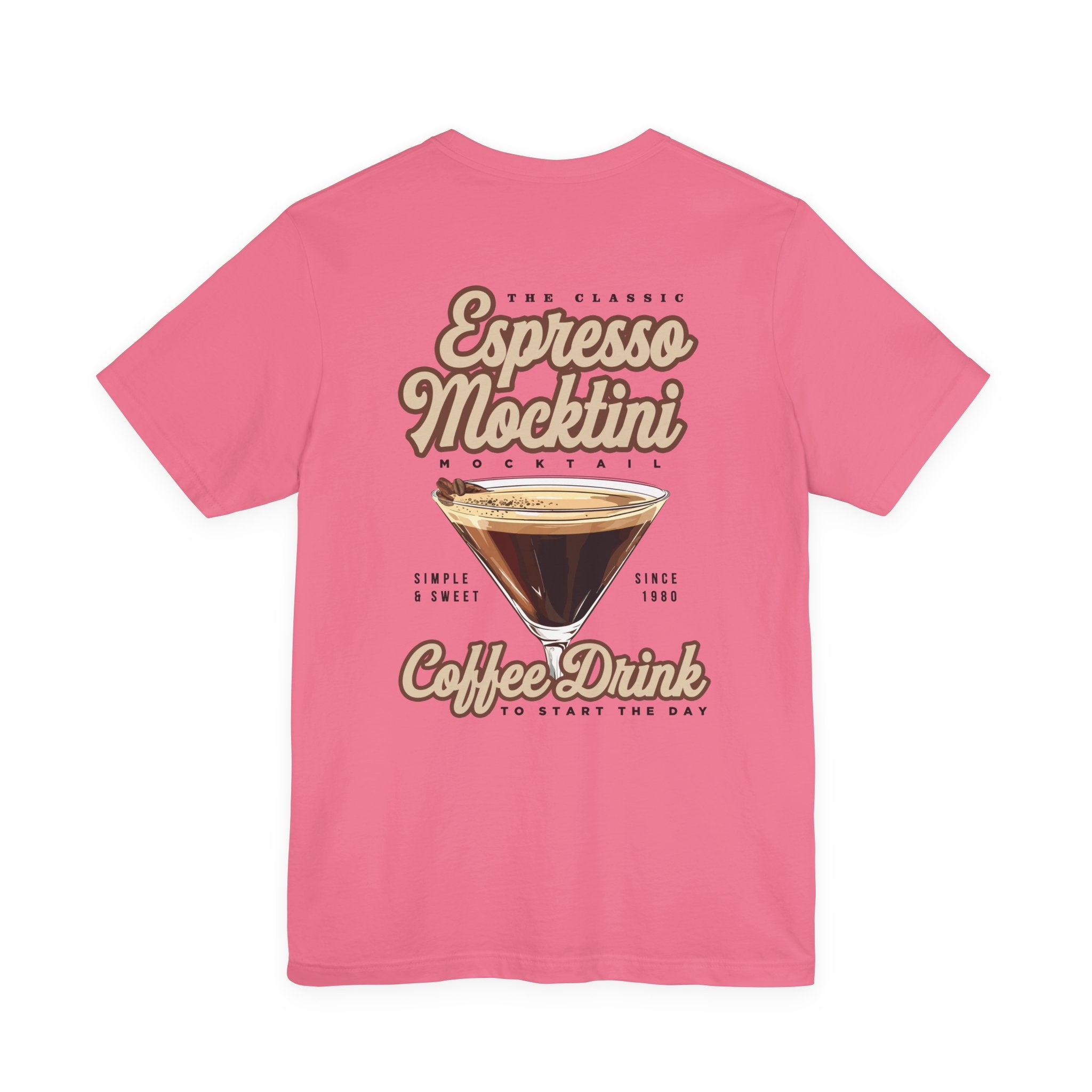 The Classic Espresso Mocktini Mocktail T-Shirt – Featuring Bold Coffee Drink Graphic