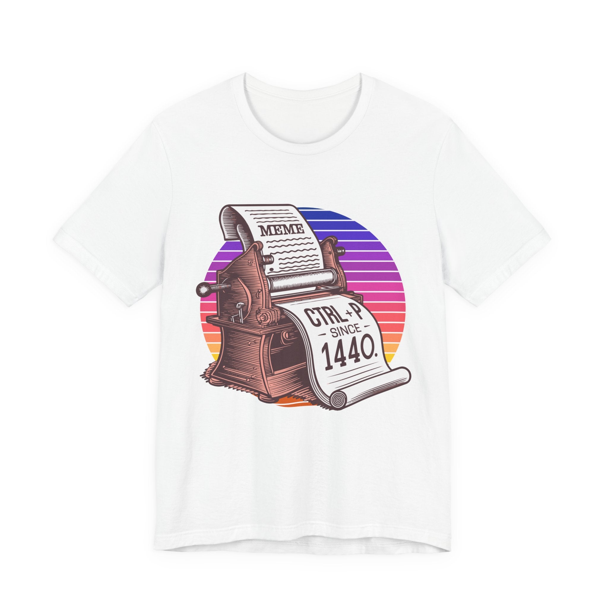 CTRL + P Since 1440 Tshirt – The Printing Press Meme Edition