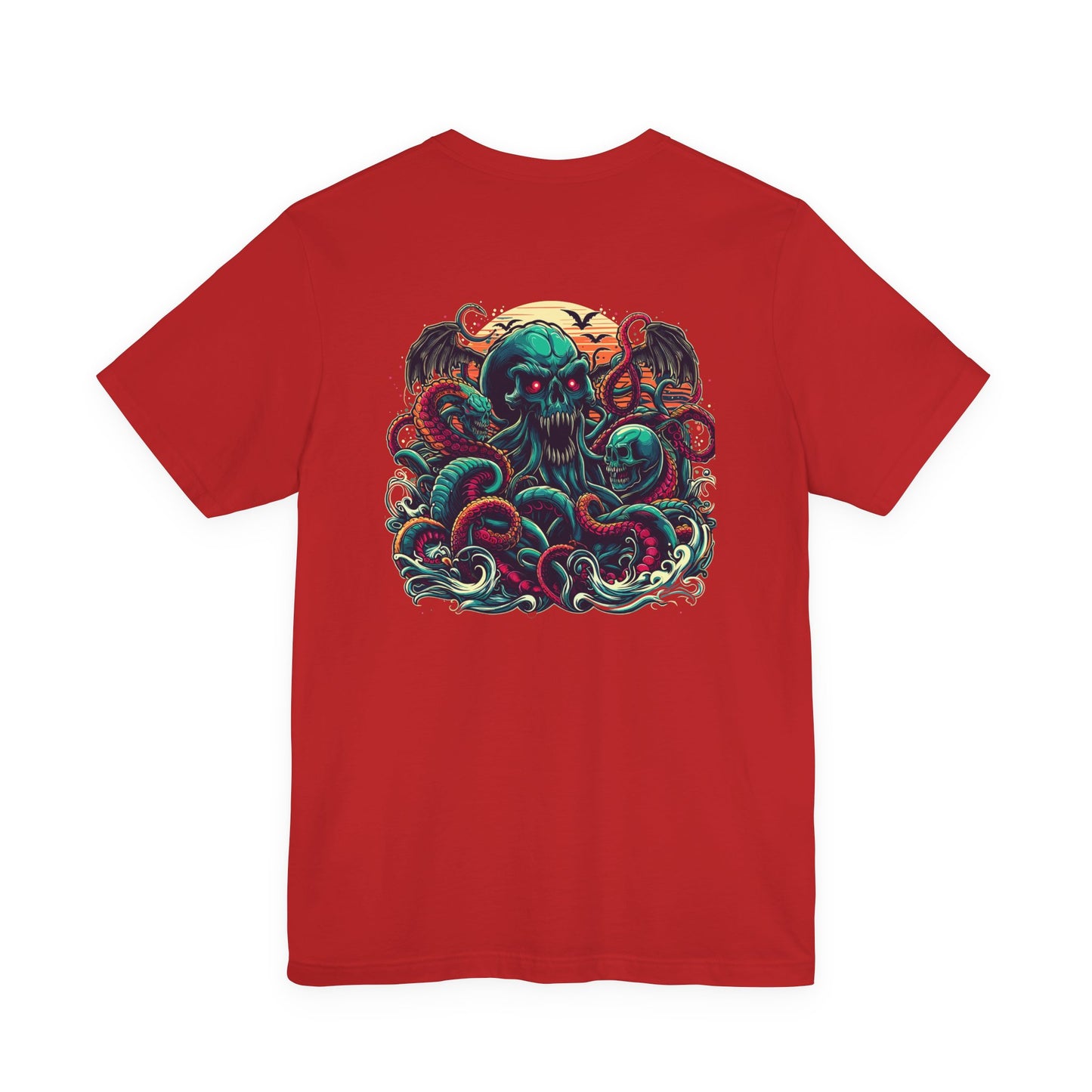 Cosmic Zombies vs Deep Sea Cthulhu Horror T-Shirt